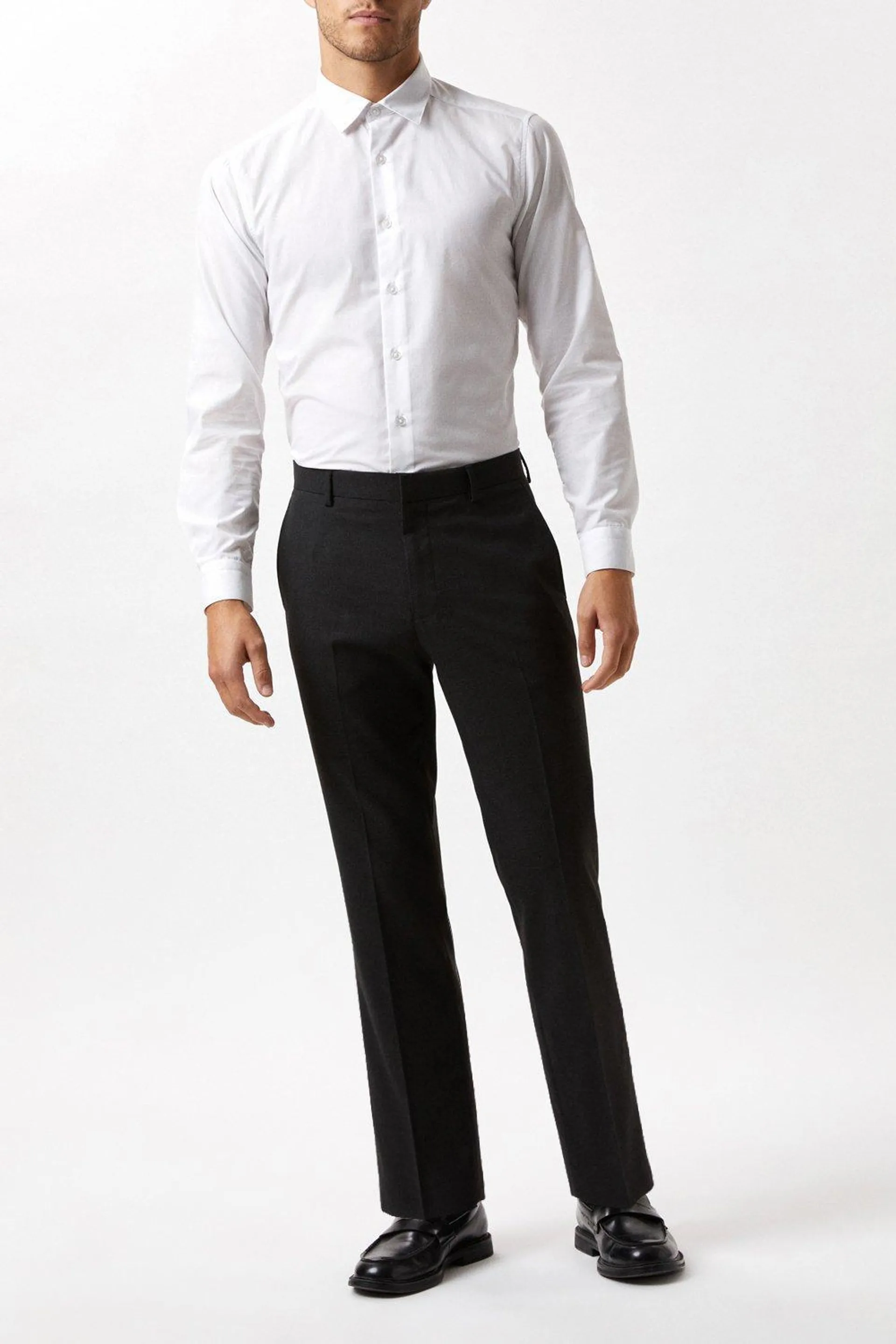 Slim Fit Charcoal Essential Suit Trousers