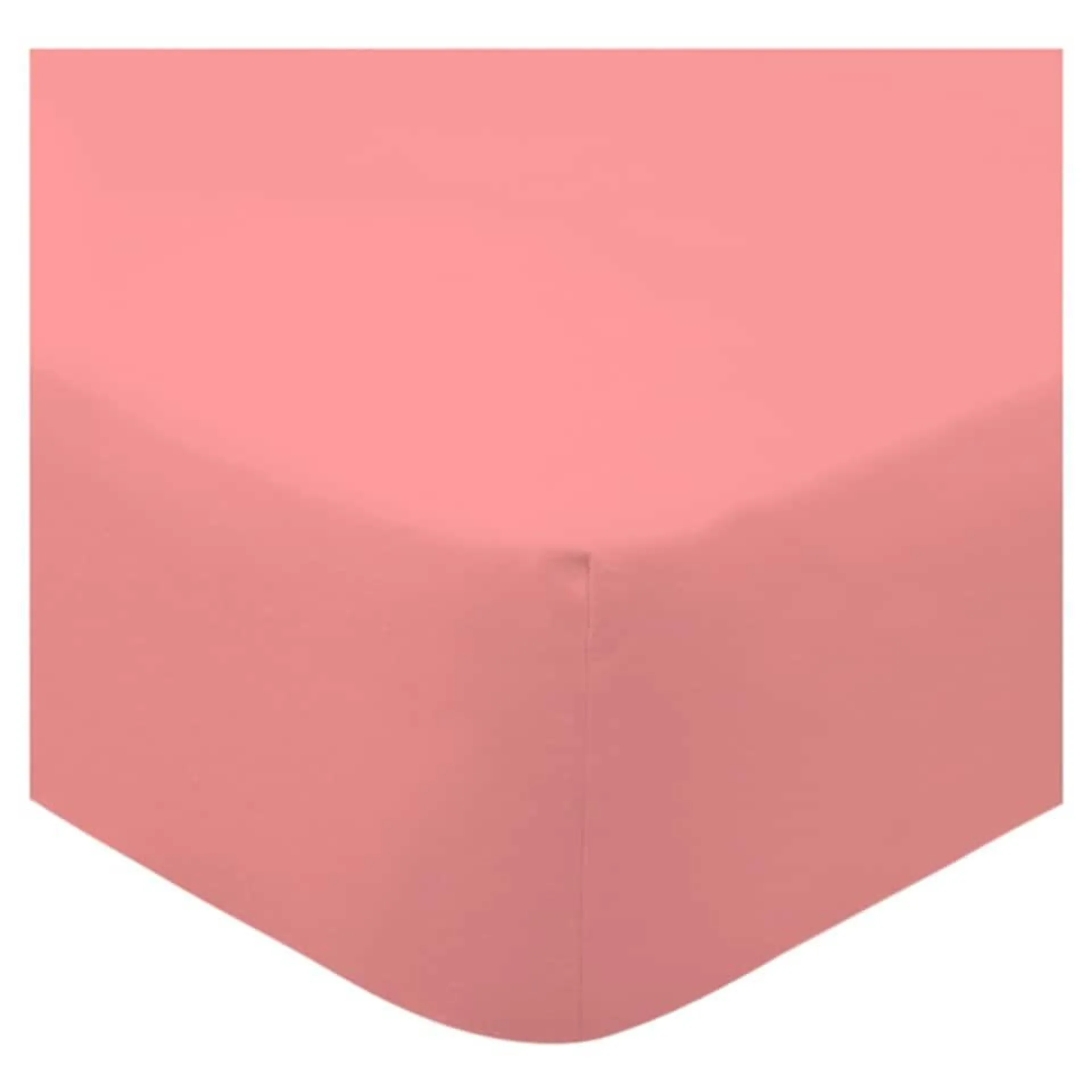 F&F Home Bedding 100% Cotton Clay Pink Fitted Sheet Single