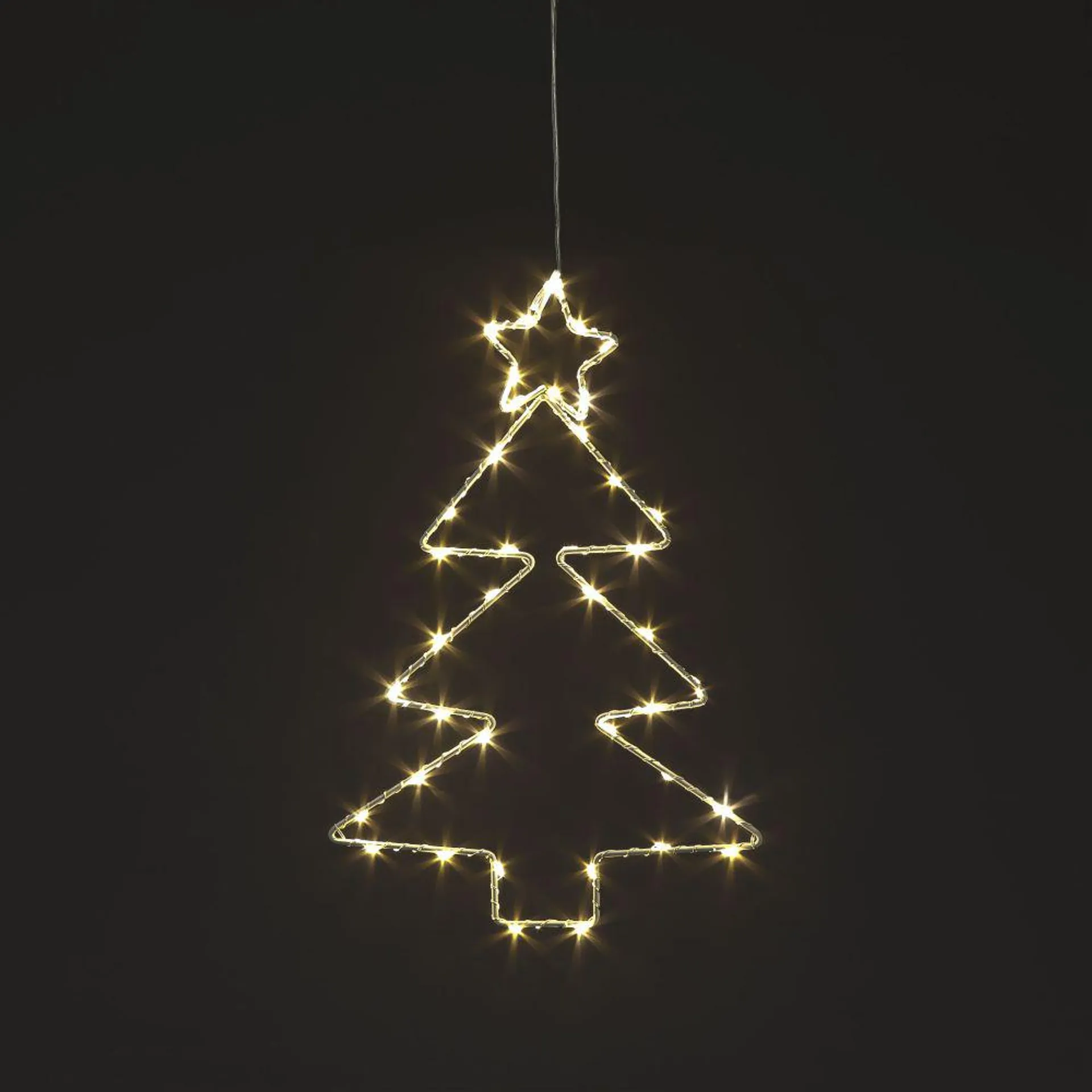 Iron Christmas Tree with 40 Warm White LED's (30cm)