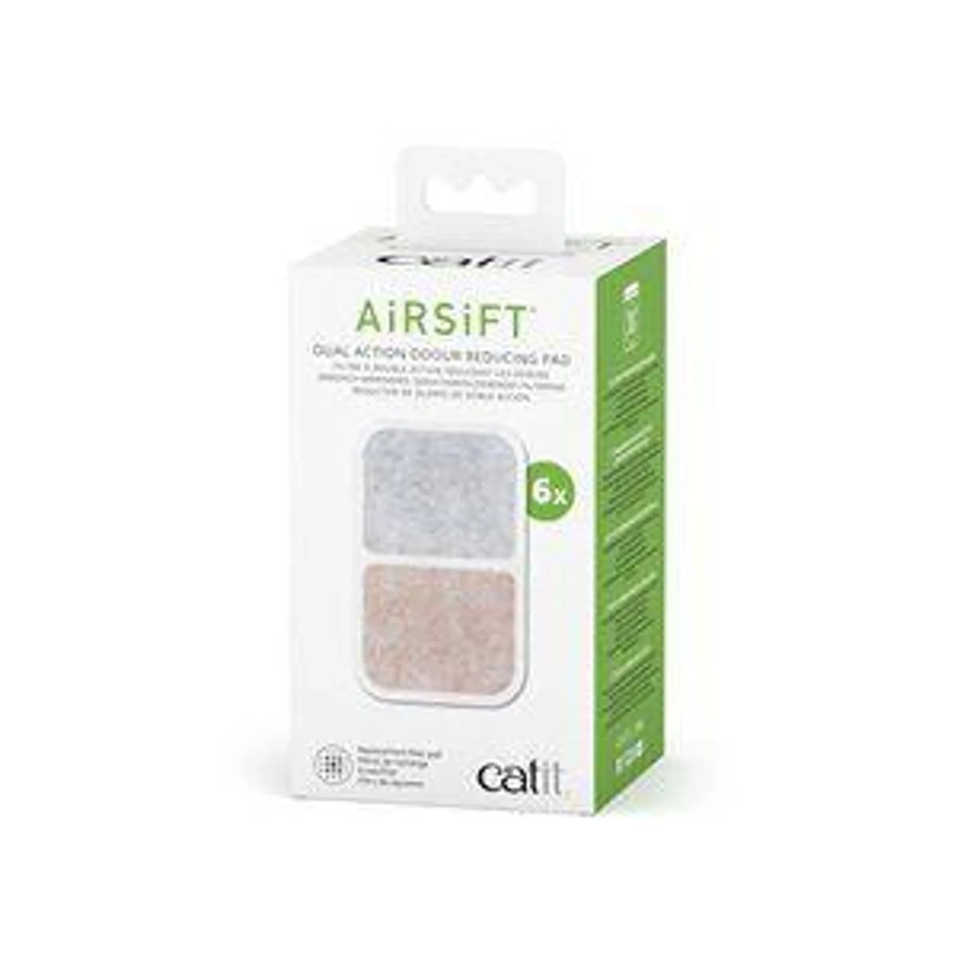 Catit Airsift Dual Action Pads 6Pk