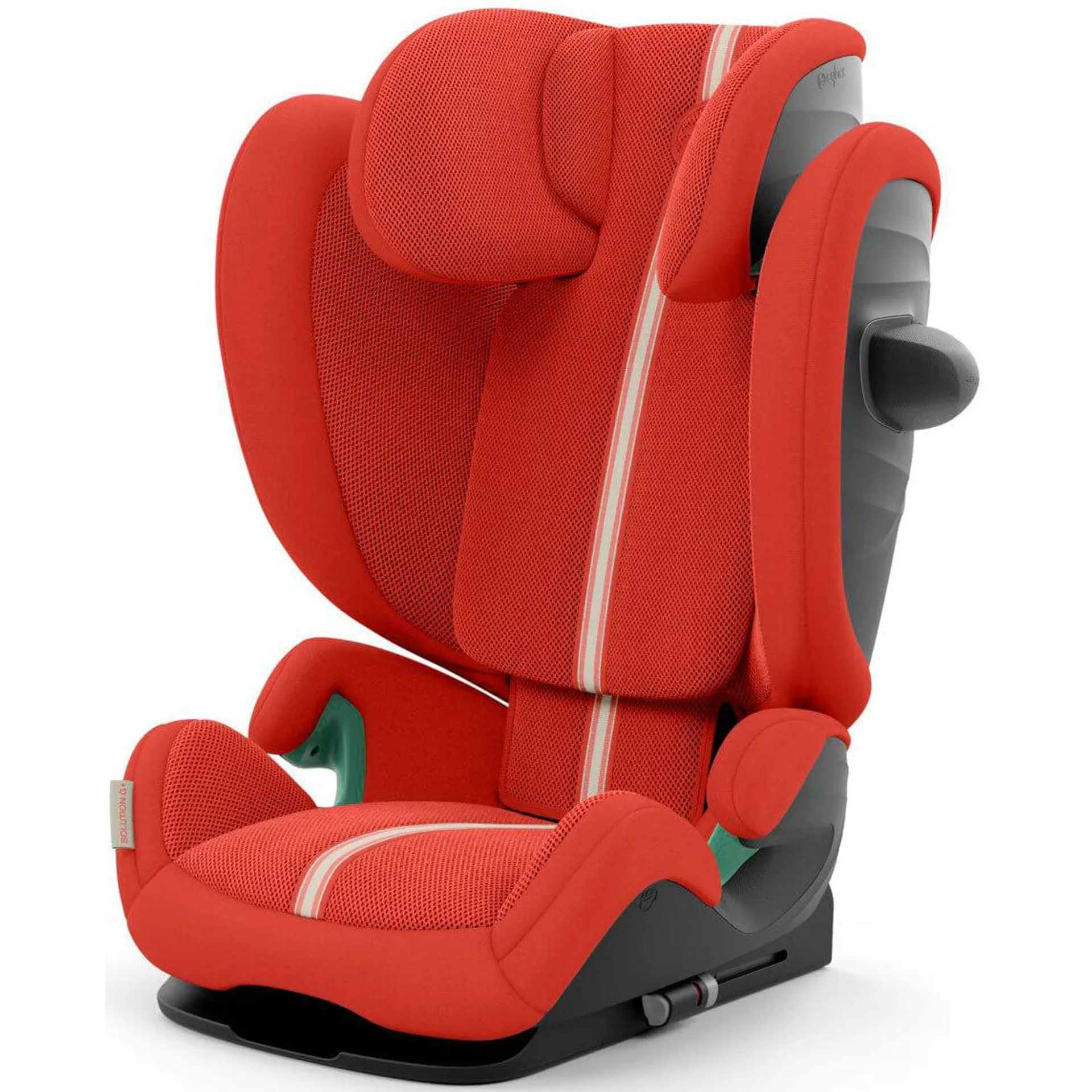 Cybex Solution G i-Fix Plus Highback Booster Car Seat in Hibiscus Red