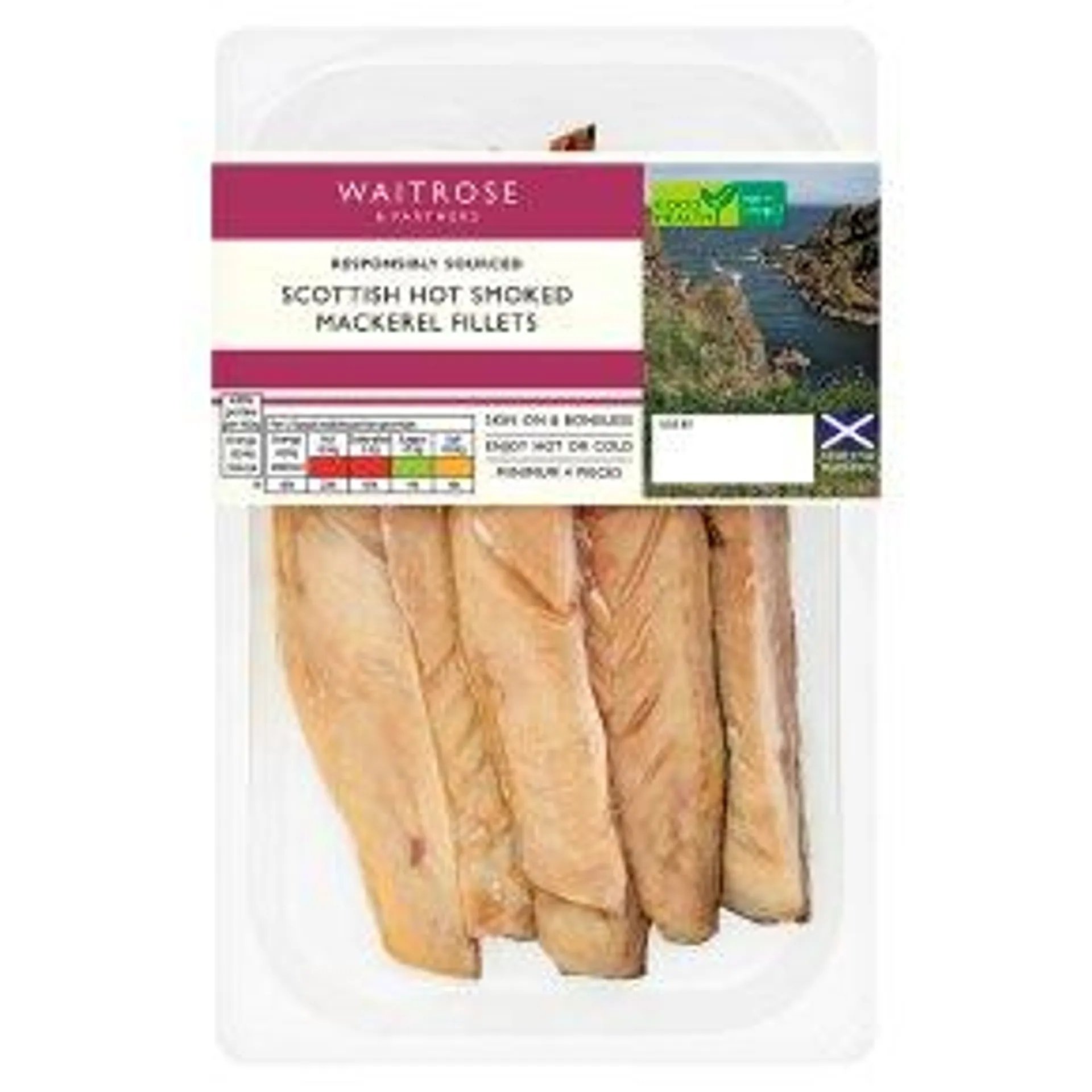 Waitrose Hot Smoked Scottish Mackerel Fillets