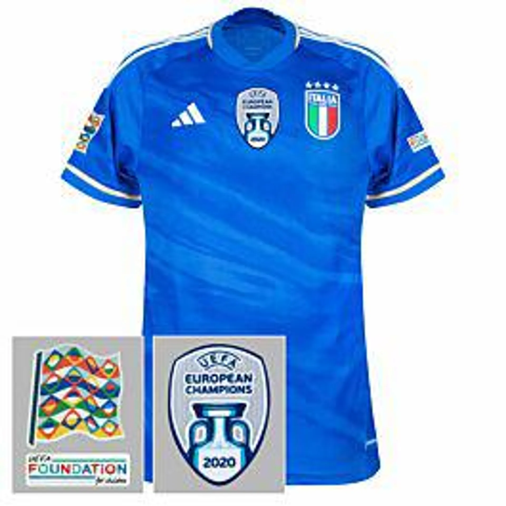 adidas Italy Home Shirt 2023-2024 incl. Nations League Patch Set