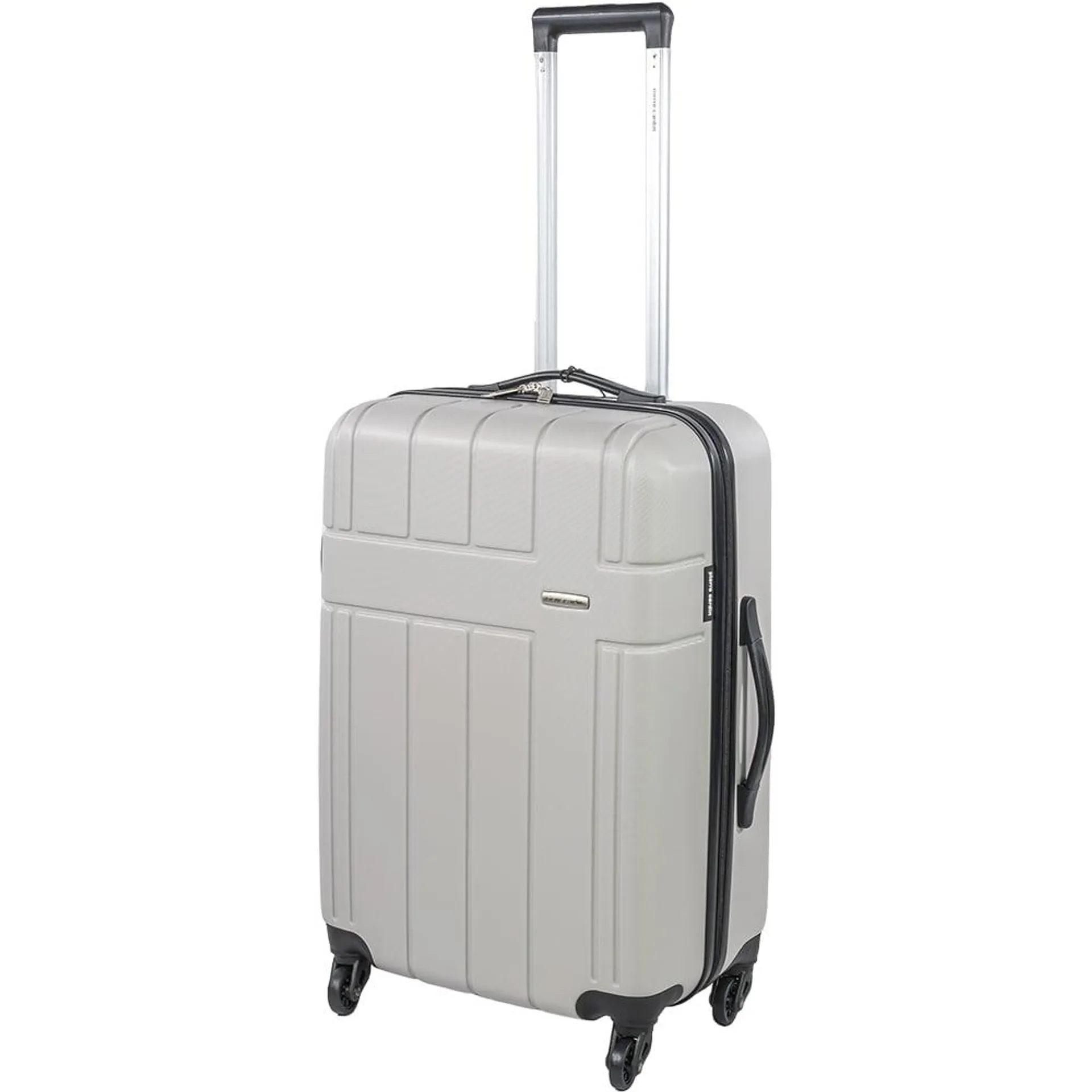 Pierre Cardin Medium Grey Lightweight Trolley Suitcase