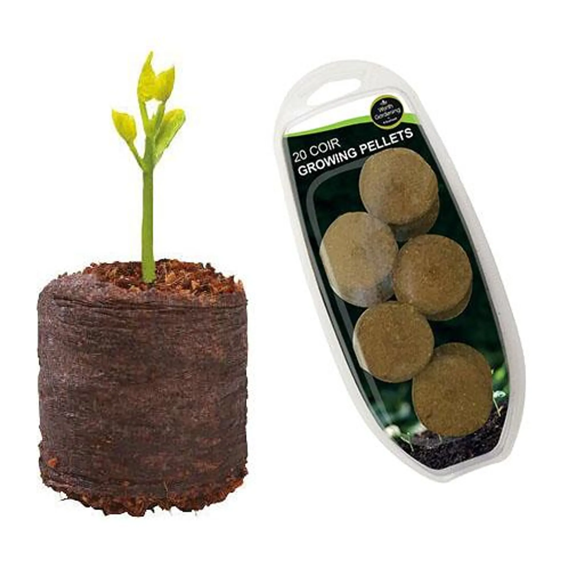 20 Coir Growing Pellets