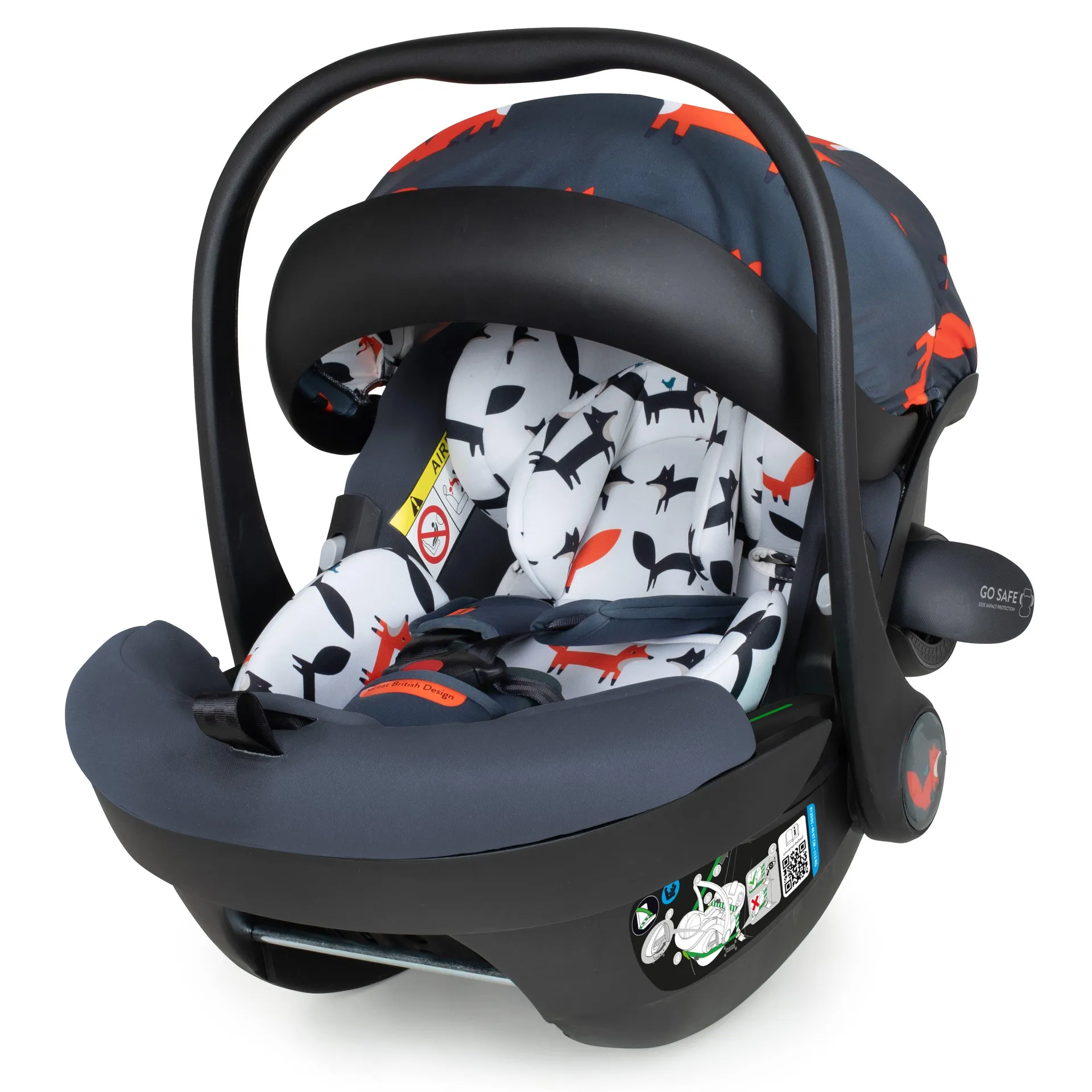 Cosatto Acorn i-Size Car Seat Charcoal Mister Fox