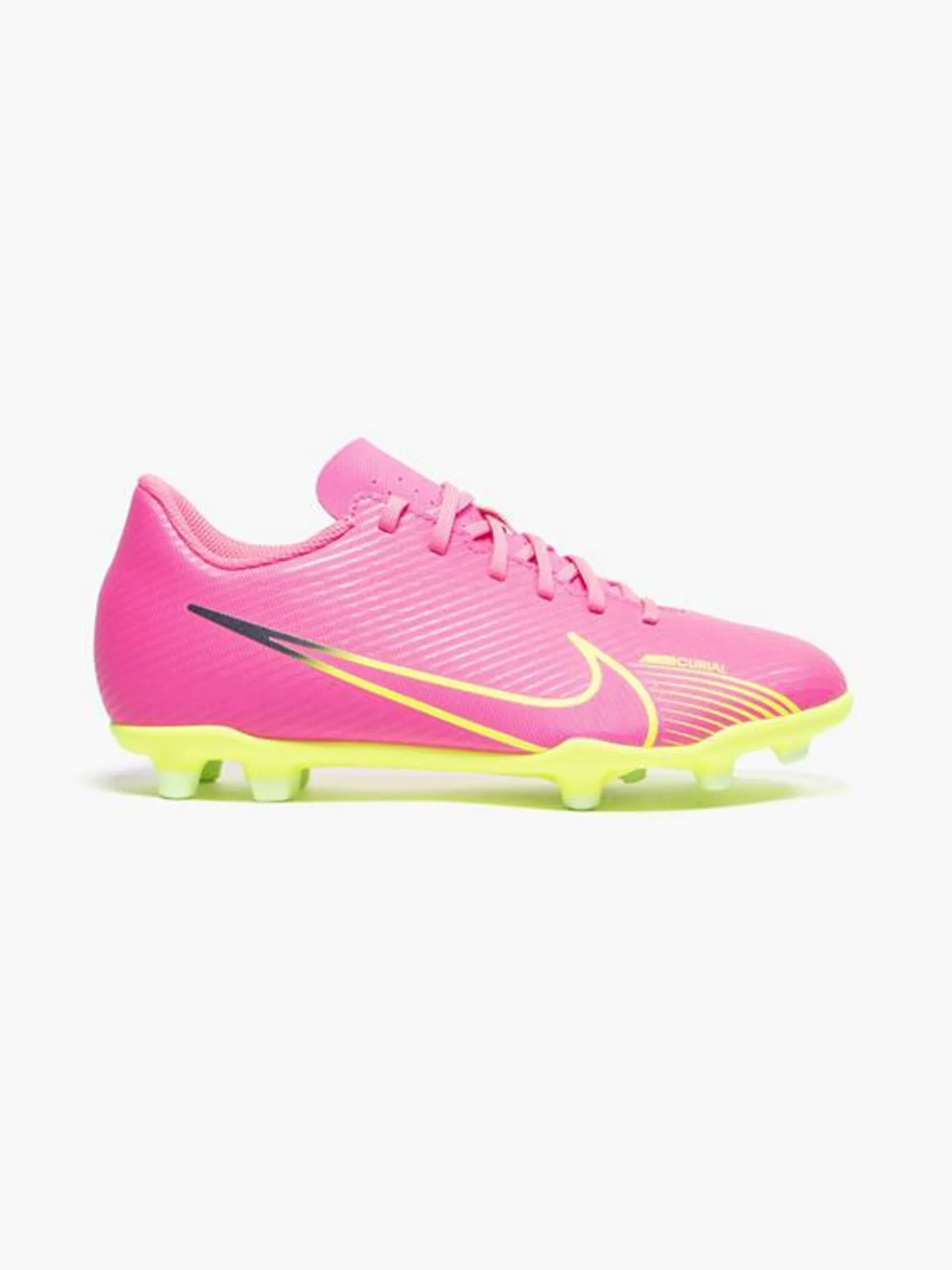 Teen Nike Pink/Gridiron Mercurial Vapor 15 FG/MG Football Boots