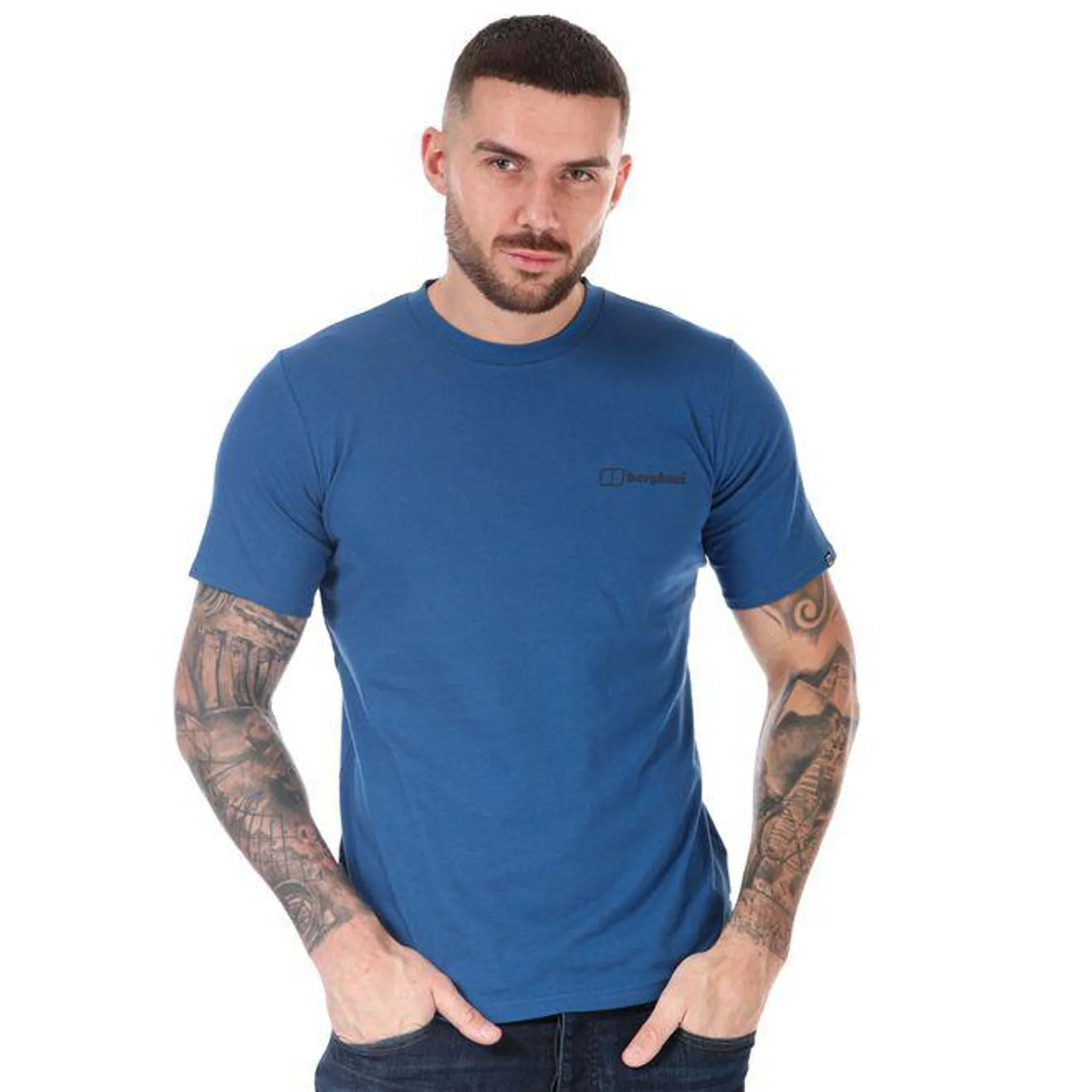 Berghaus Mens Colour Logo T-Shirt in Blue