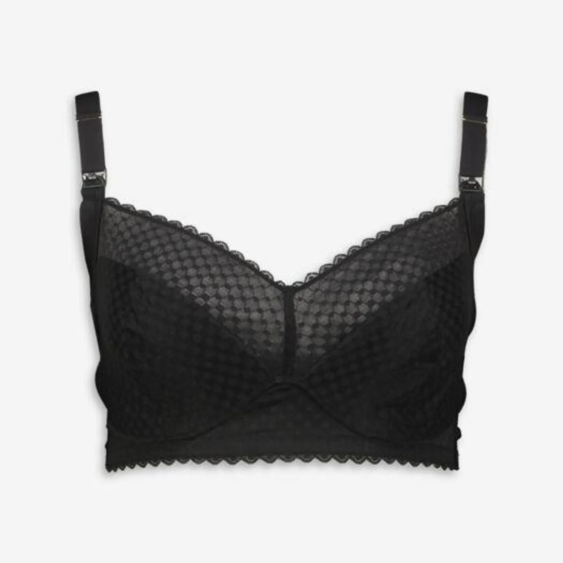 Black Lace Nursing Bra