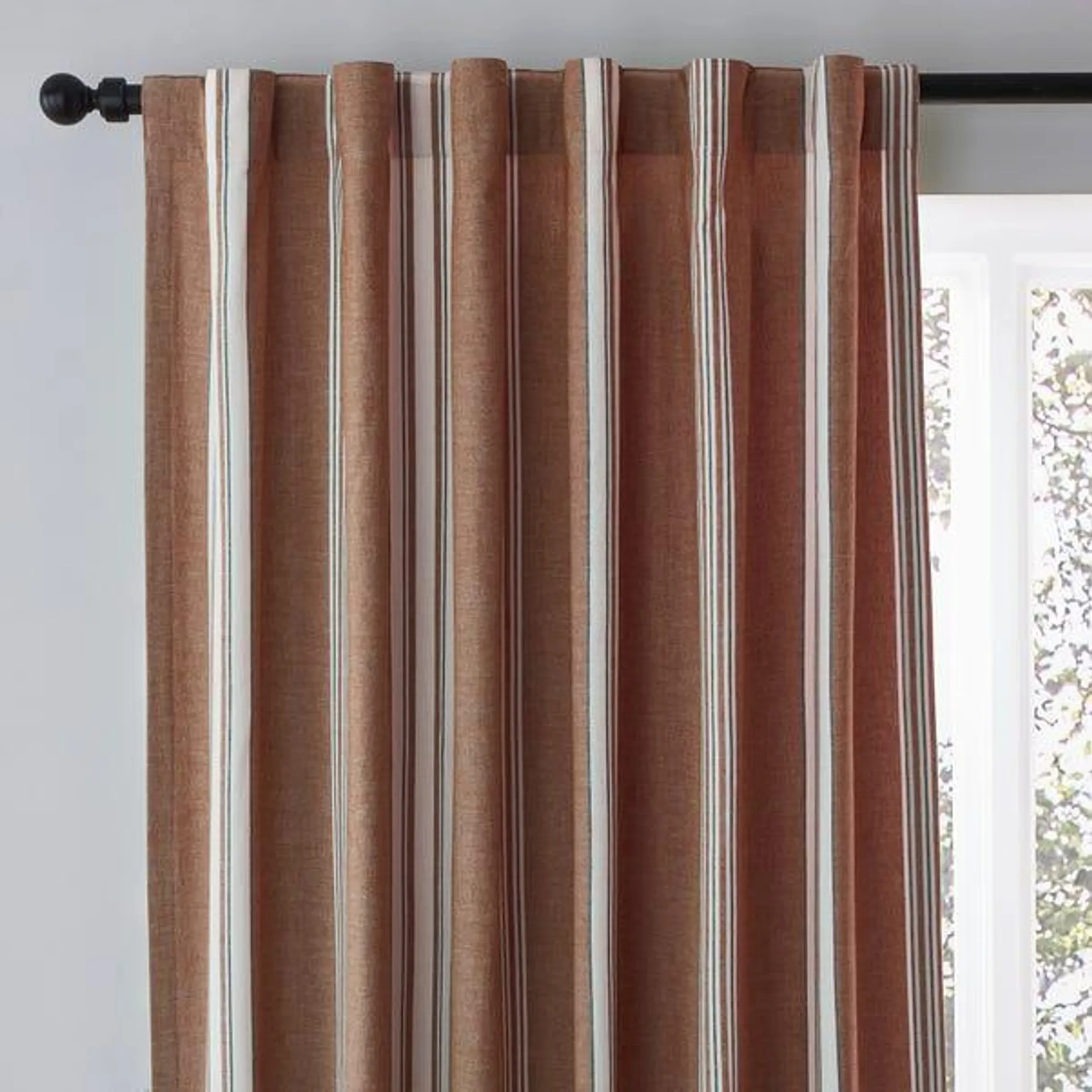 Pensford Stripe Slot Top Curtains