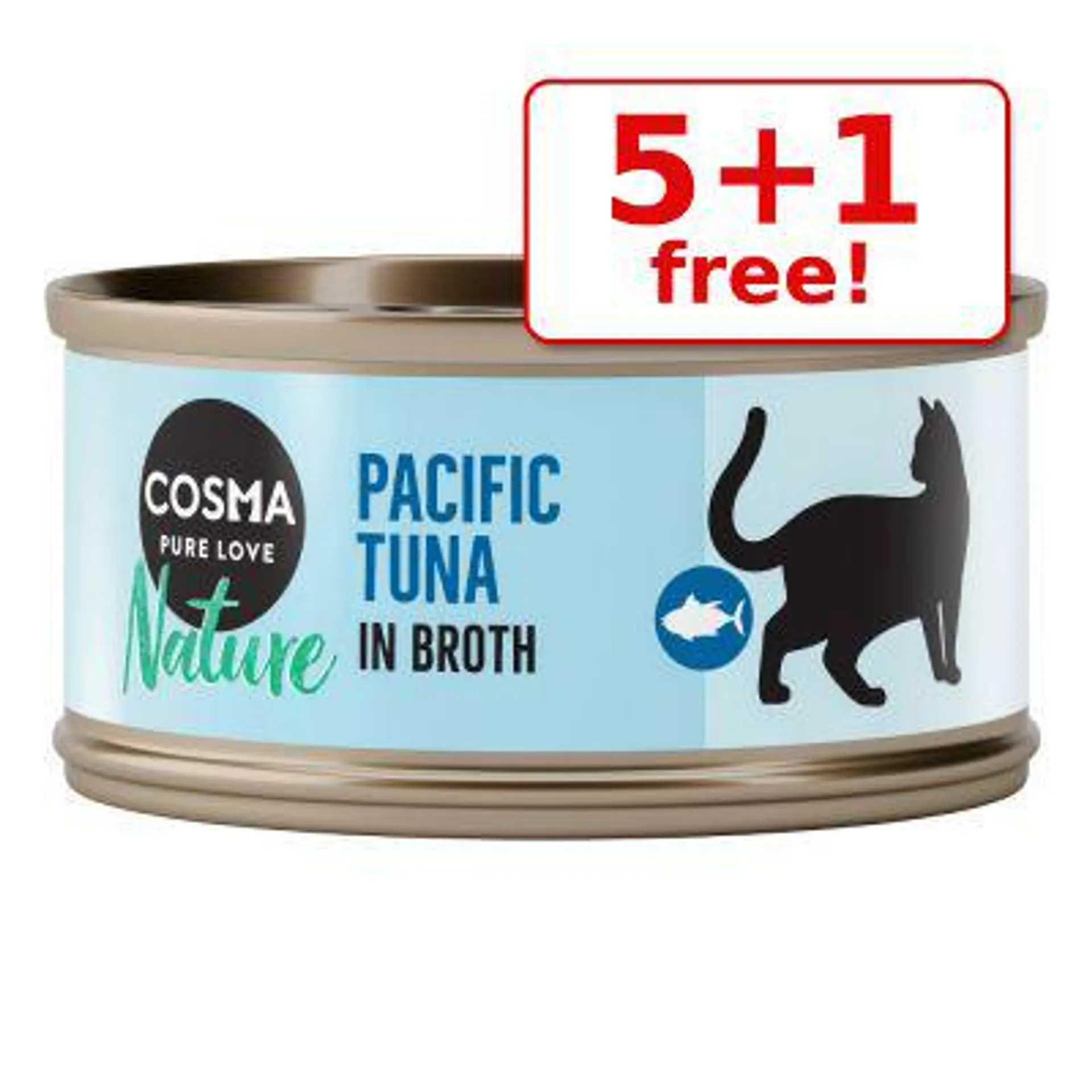 6 x 70g Cosma Nature Wet Cat Food - 5 + 1 Free!*