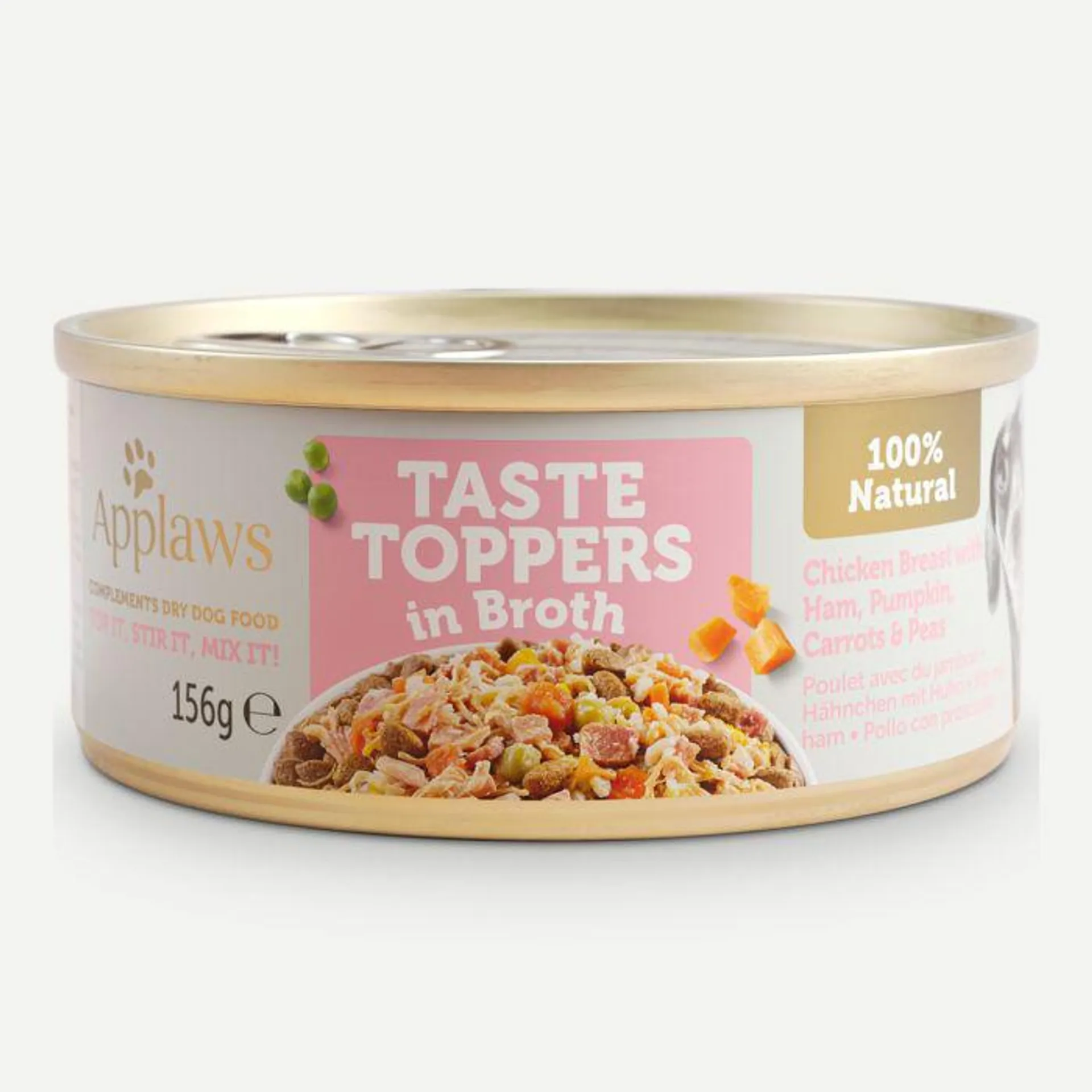 Applaws Taste Toppers Chicken Ham and Veg In Broth