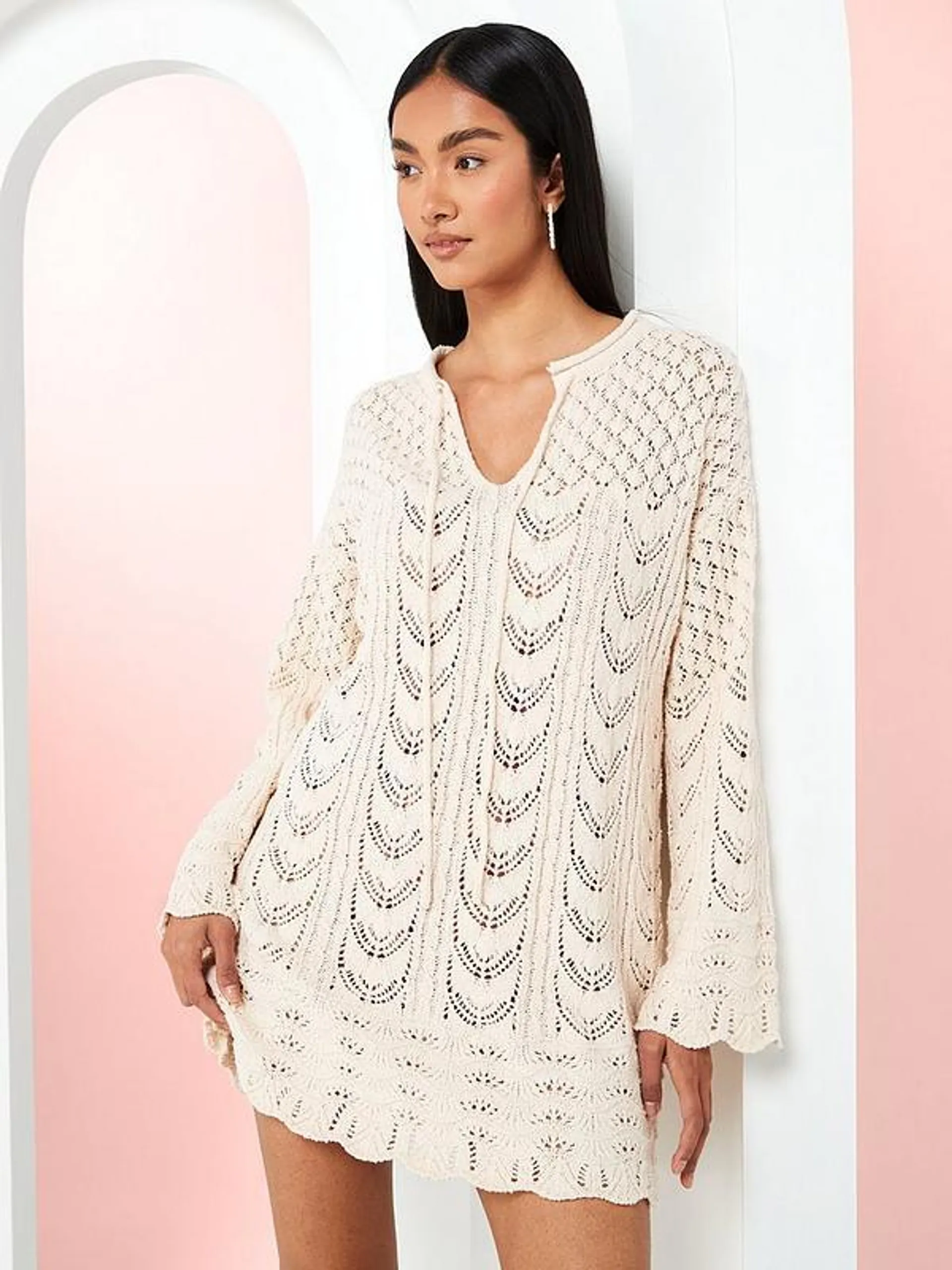 Knitted Dress Belice - Beige