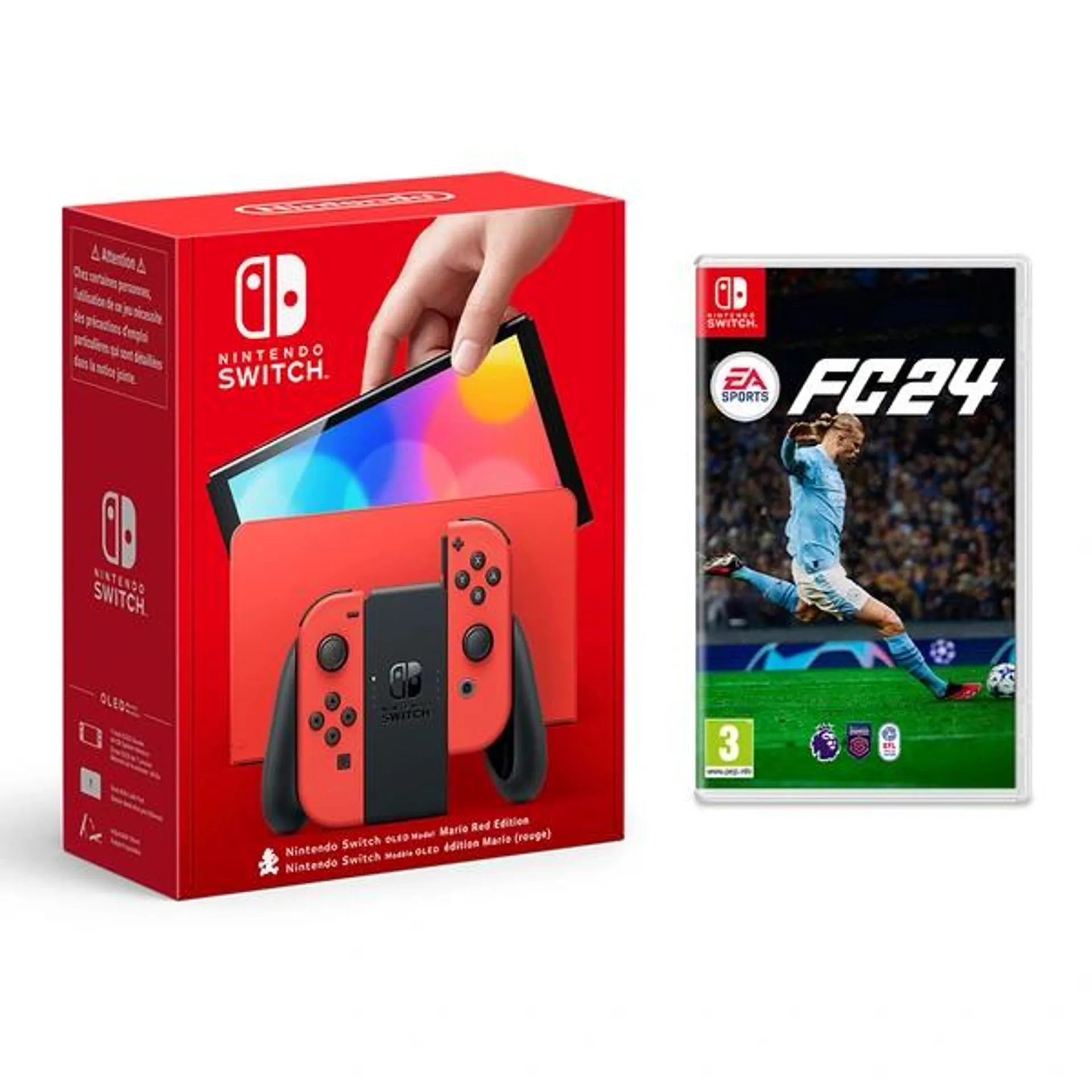 Nintendo Switch OLED Mario Red Edition & EA Sports FC 24