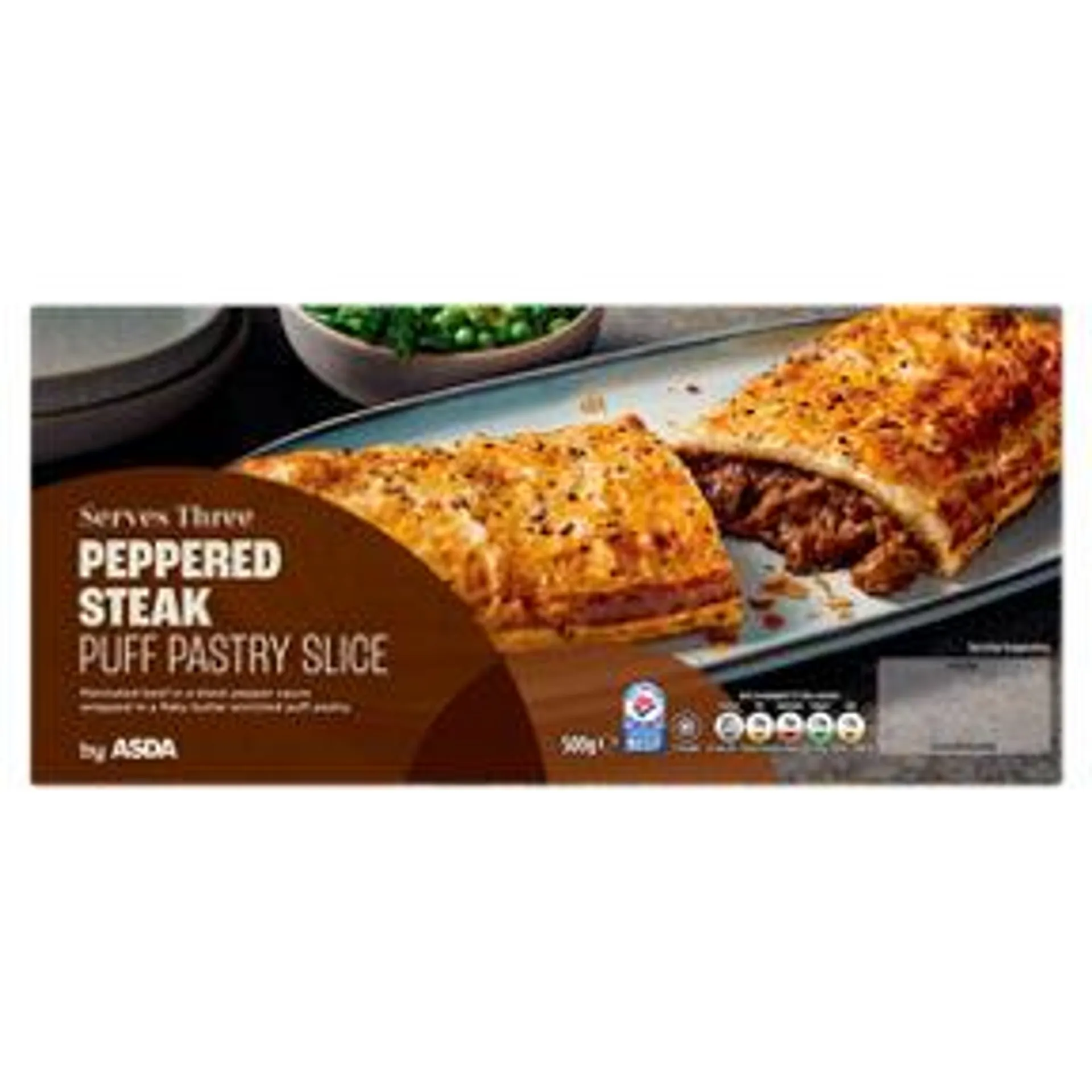 ASDA Peppered Steak Puff Pastry Slice 500g