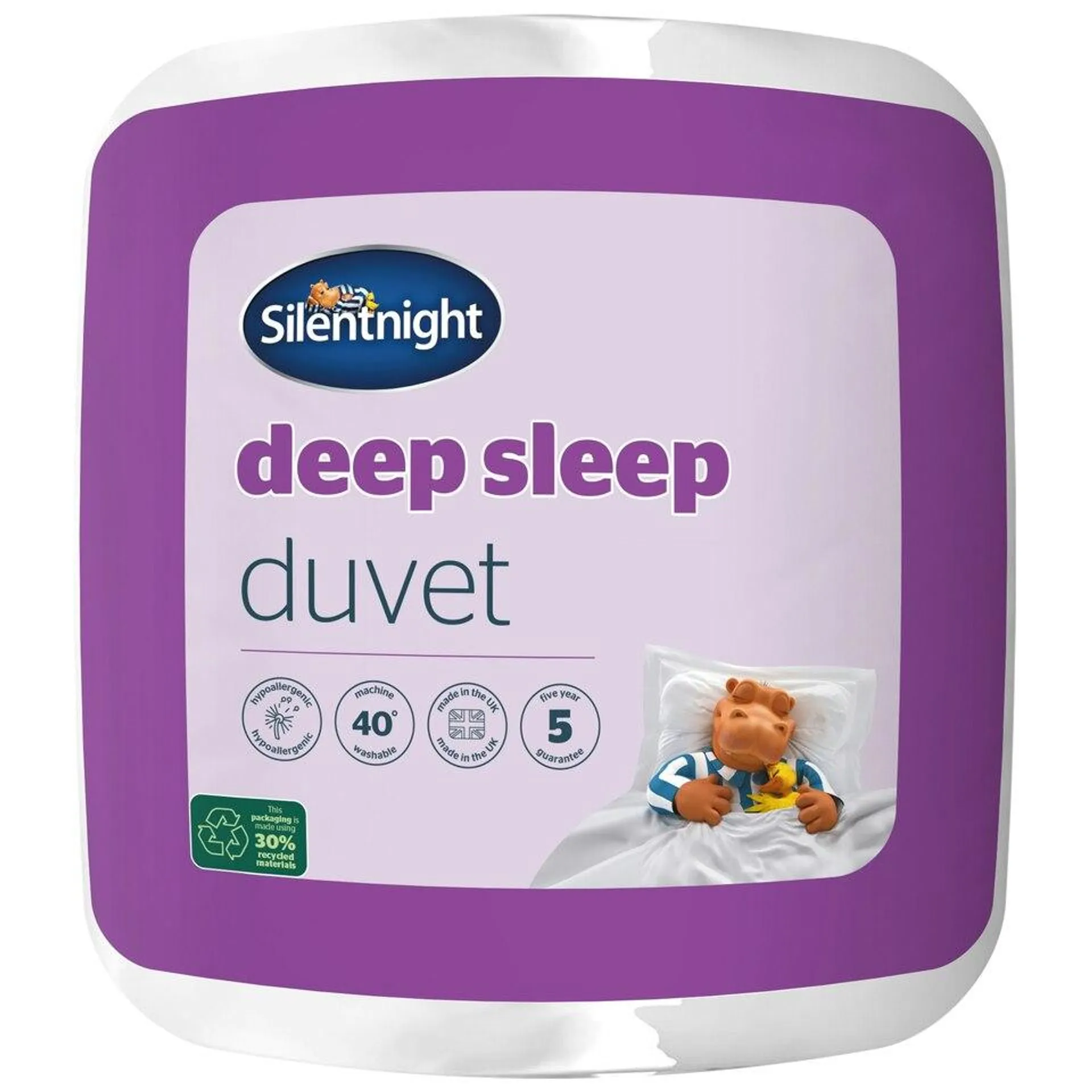 Silentnight Deep Sleep 7.5 Tog Duvet, Spring Summer Quilt, Made in the UK, King