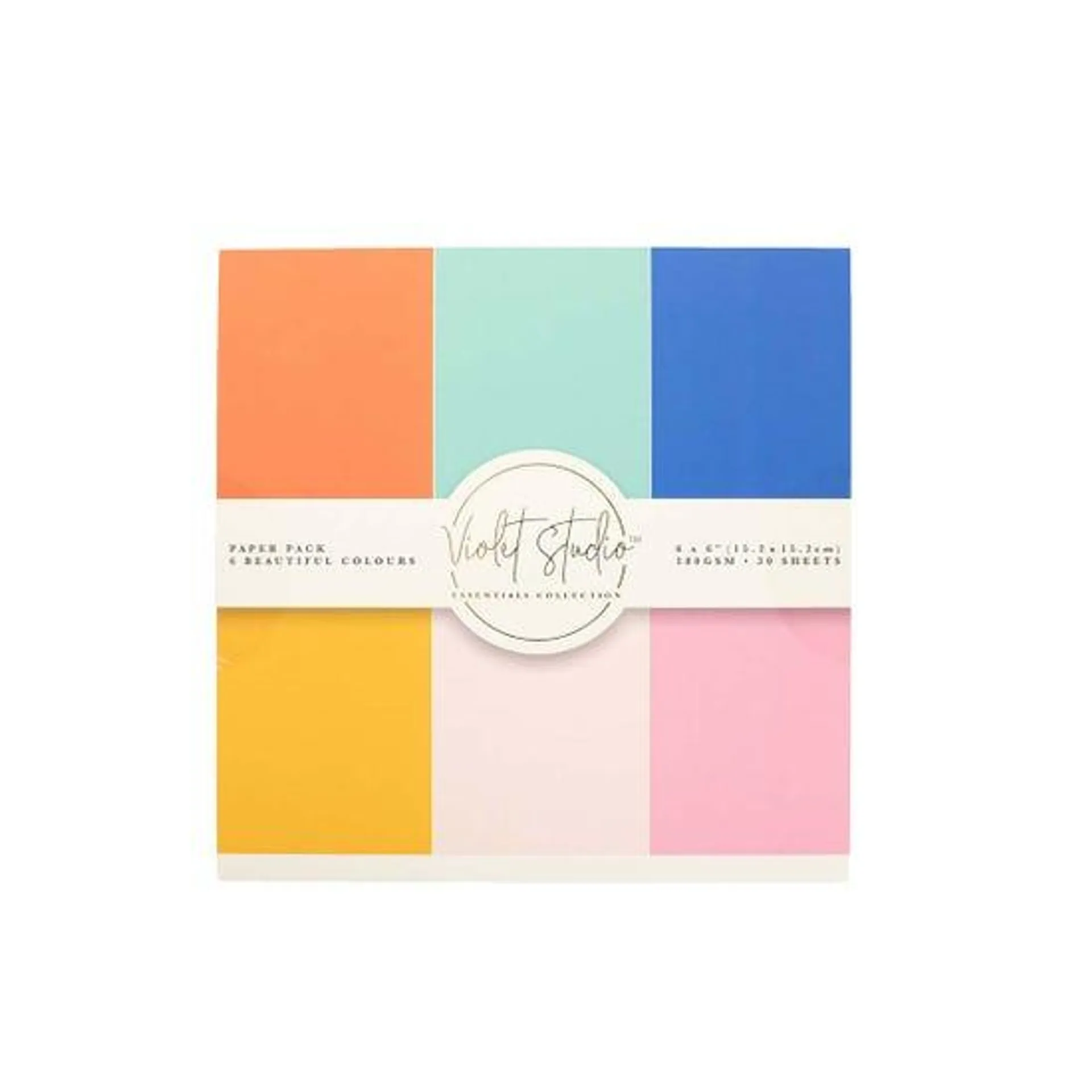 Violet Studio 6 x 6 inch Double Sided Paper Pad - Brights