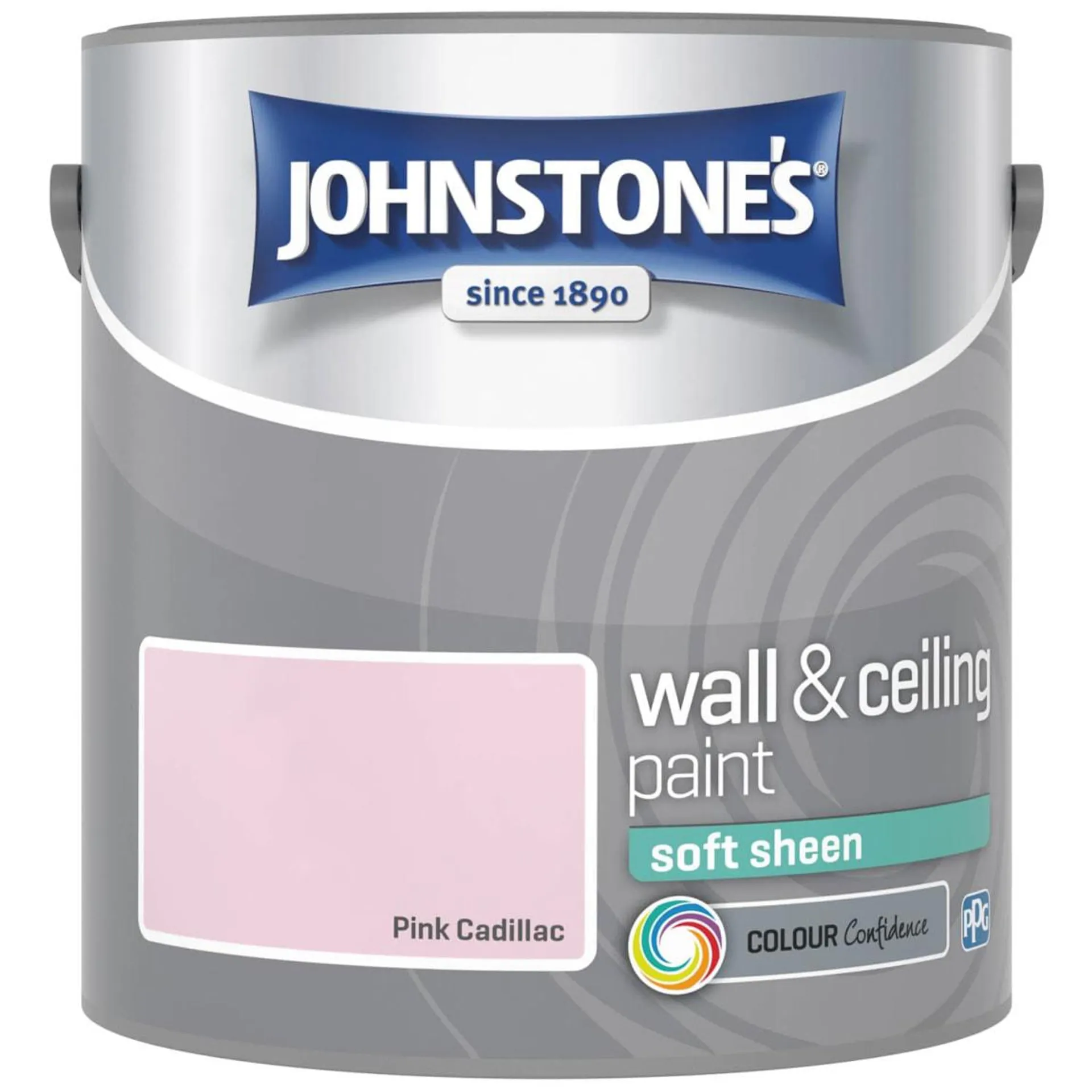 Johnstone's Paint Vinyl Soft Sheen Emulsion 2.5L - Pink Cadillac