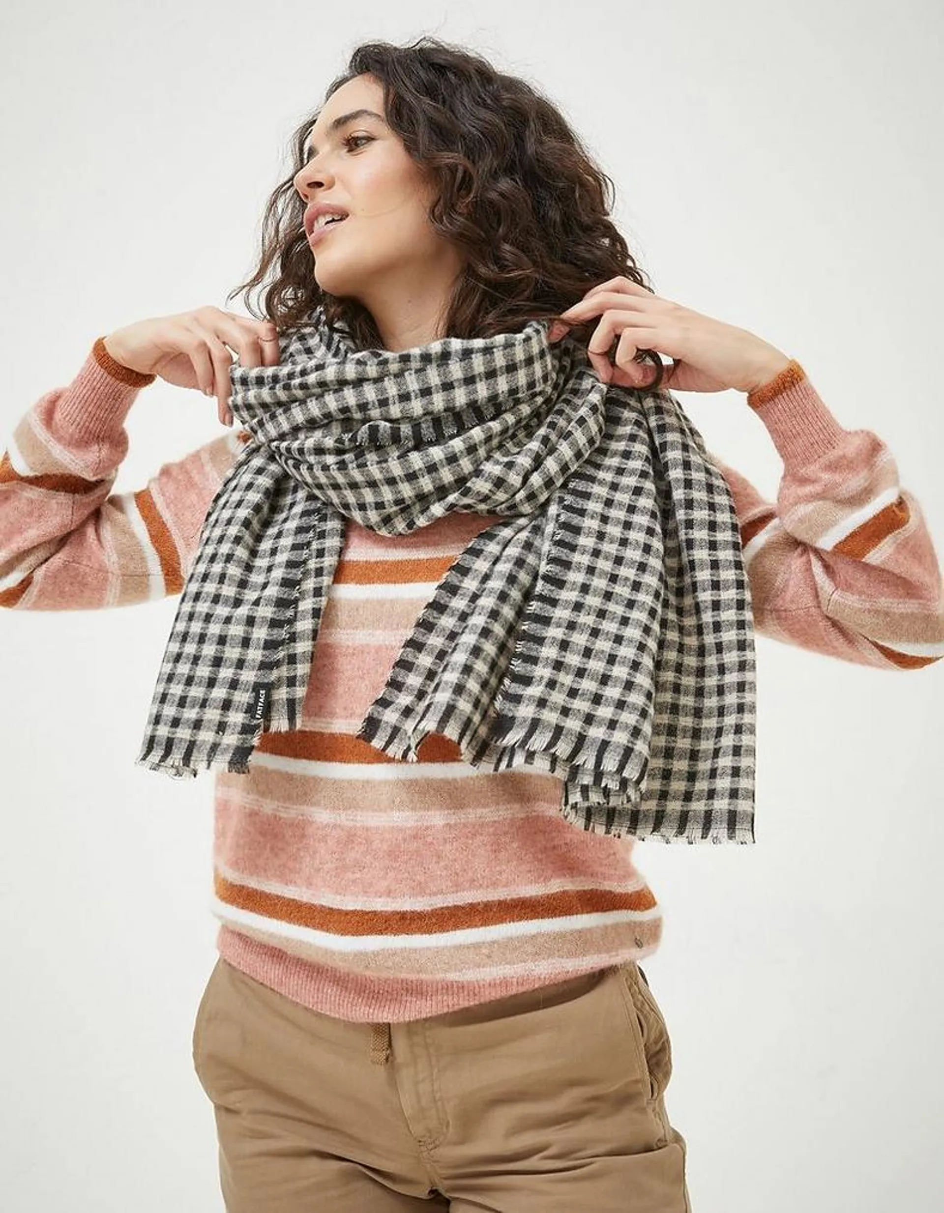 Gingham Check Scarf