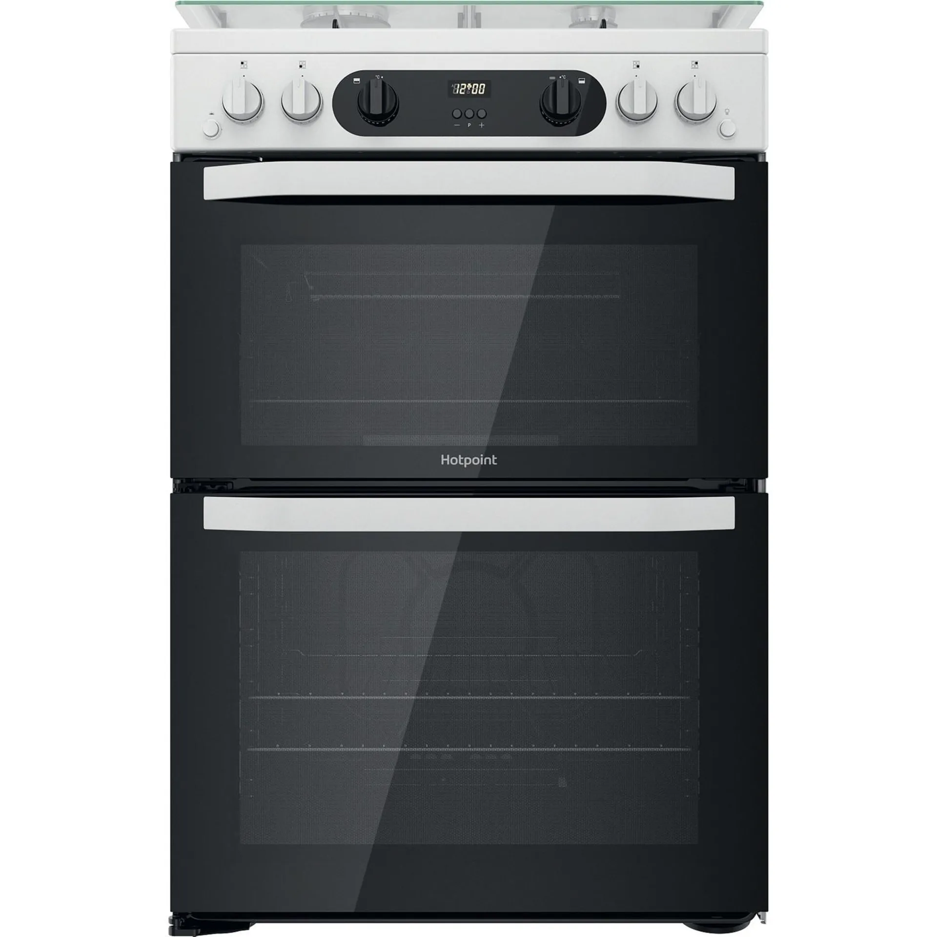 Hotpoint 60cm Gas Cooker with Lid - White