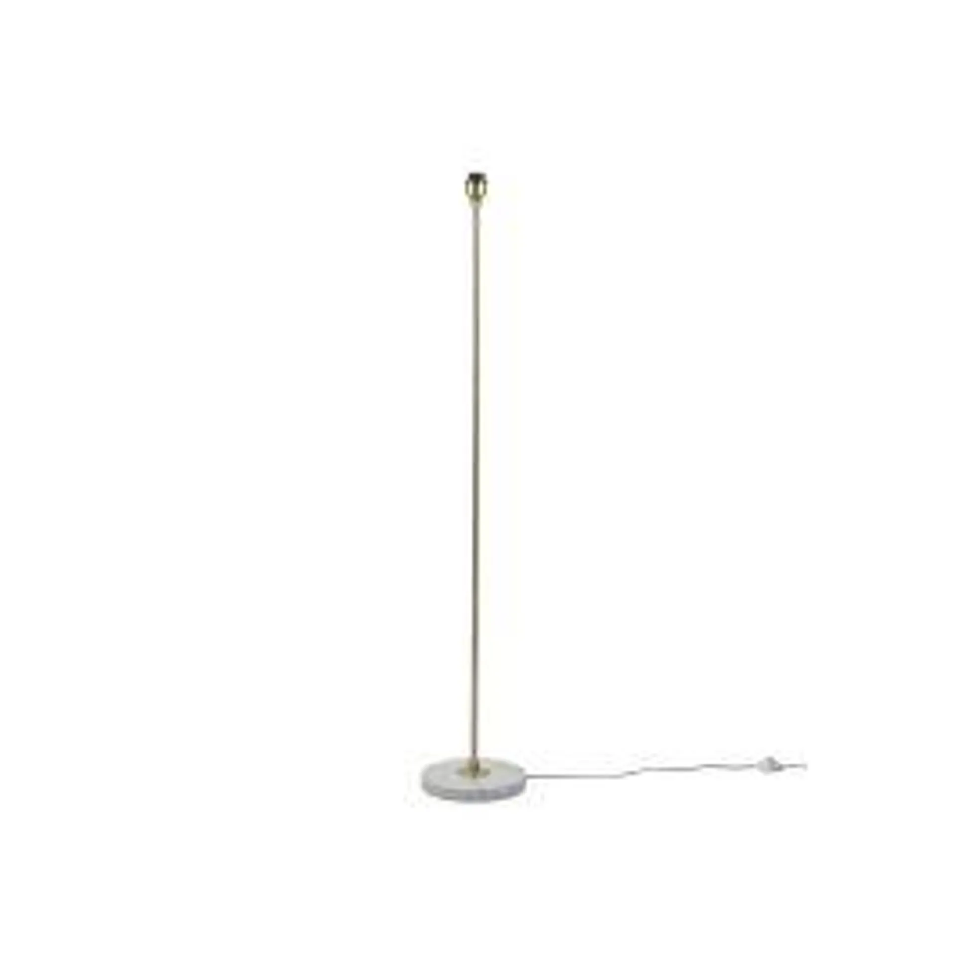 Simple Stick Floor Lamp Base Only White Marble