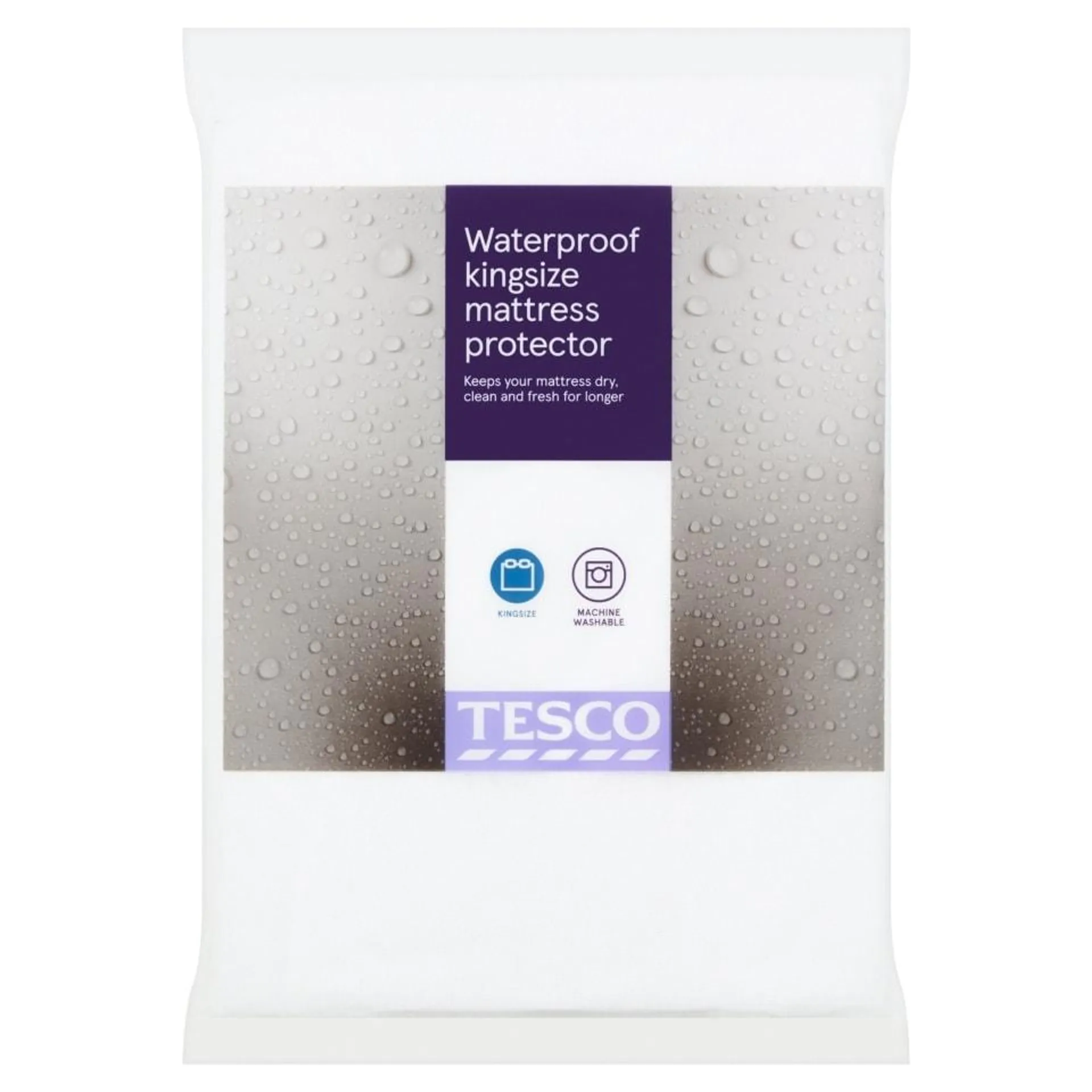 Tesco Waterproof Towelling Protector King