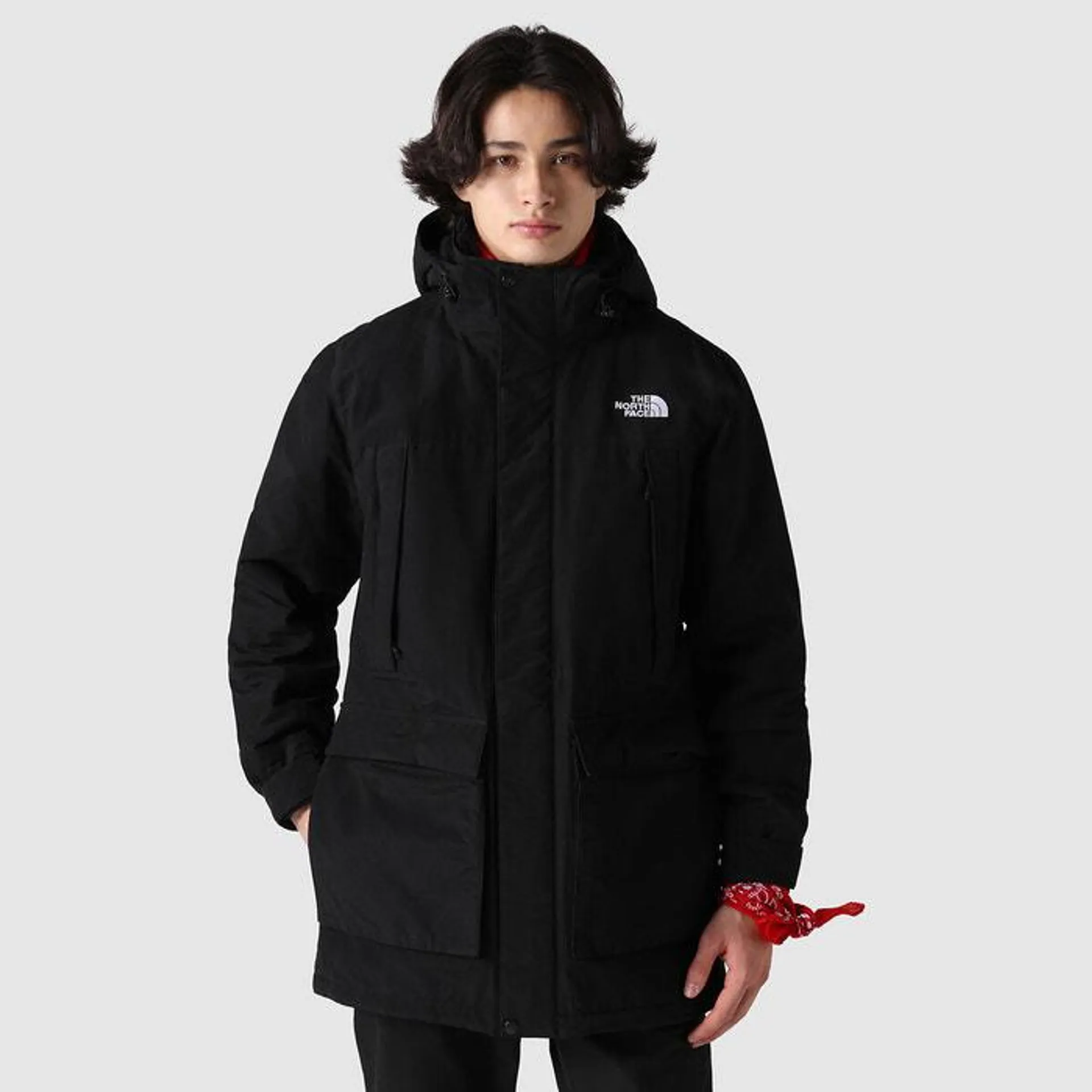 Katavi Hooded Parka in Cotton Mix with Sherpa Lining