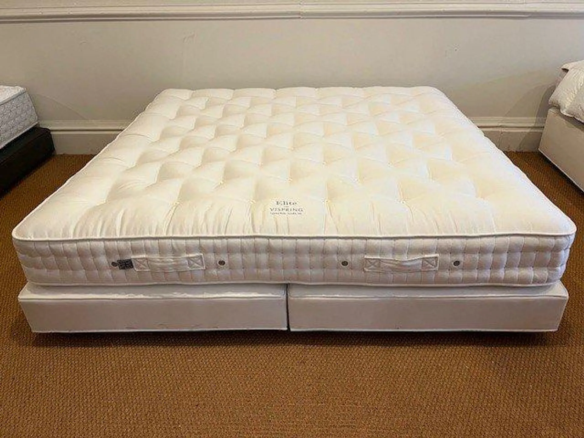 Vispring Elite Mattress & Prestige Shallow divan - Emperor - Ex Display.