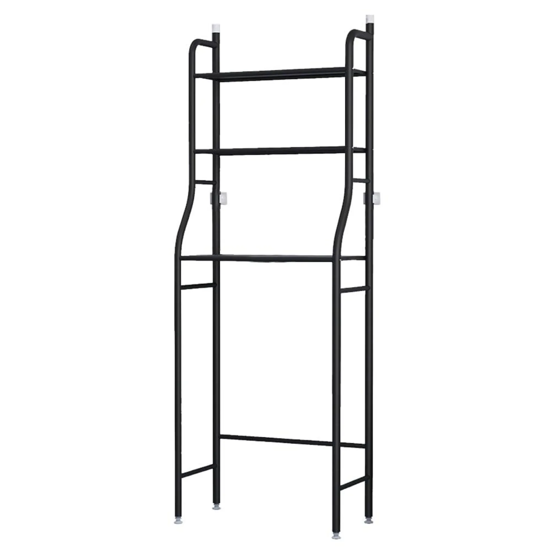 Living And Home WH0907 Black Metal Bathroom Storage Rack