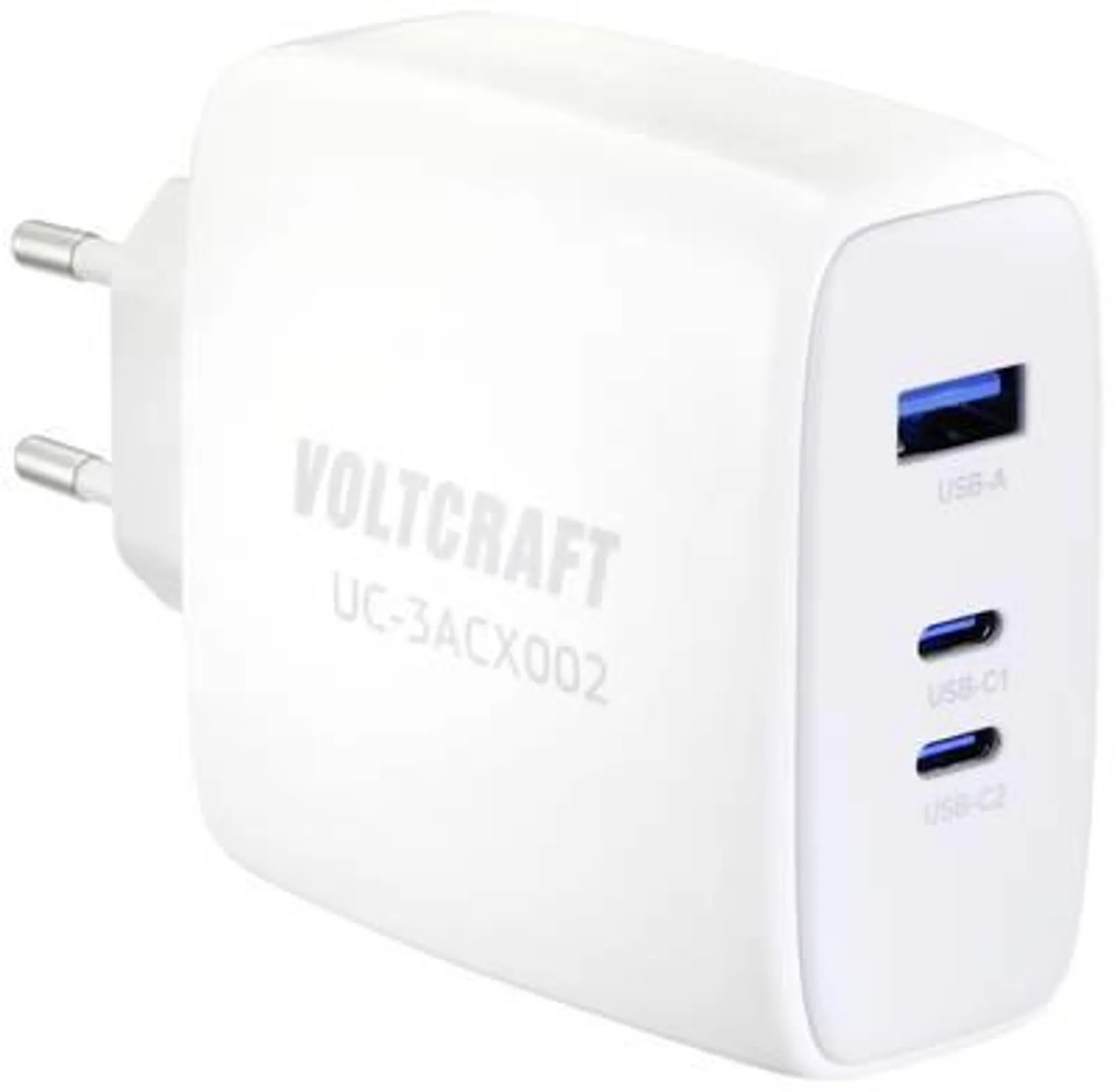 VOLTCRAFT GaN VC-12910570 100 W USB charger Mains socket, Indoors Max. output current 5 A 3 x USB-C®, USB-A USB Power De