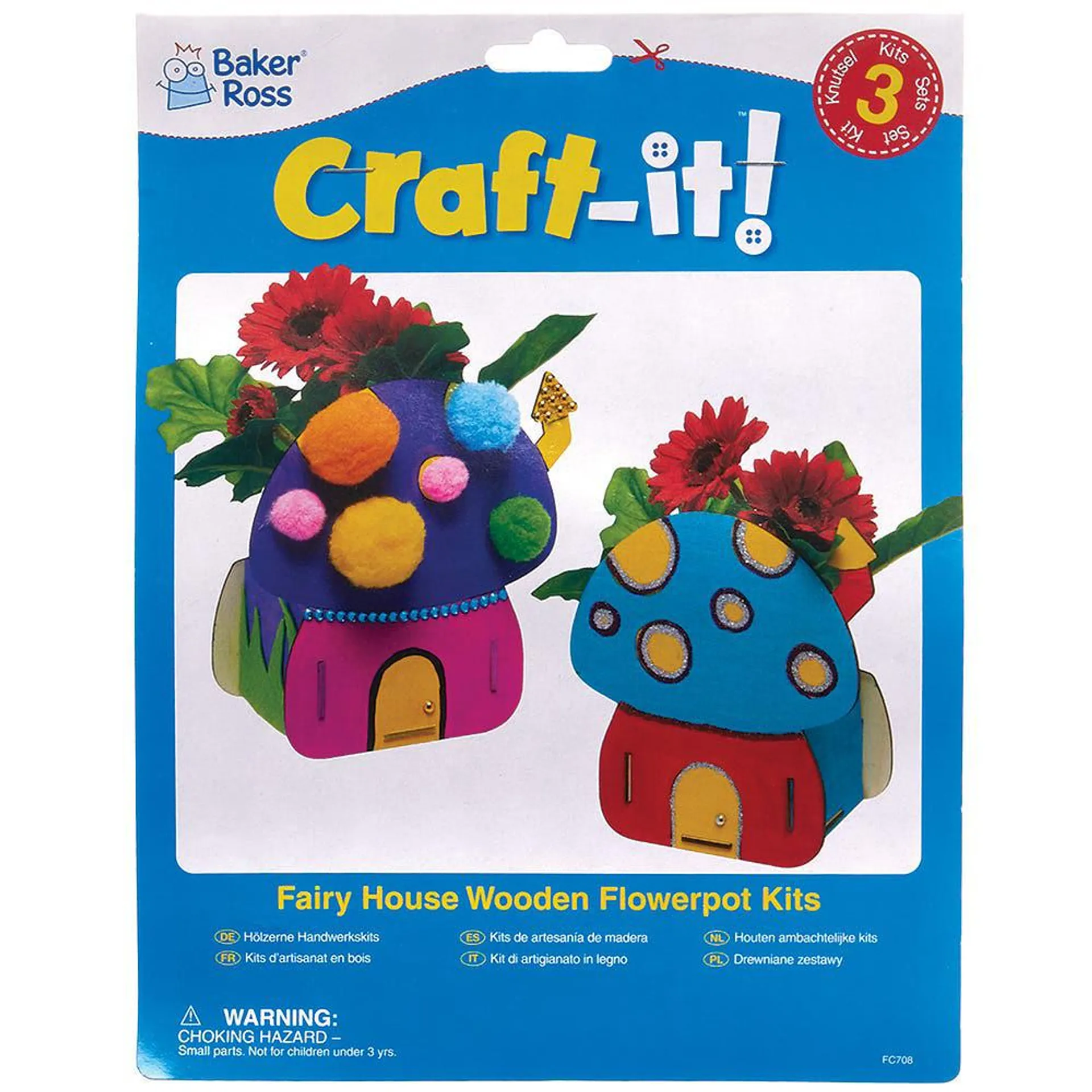 Fairy House Wooden Flowerpot Kits