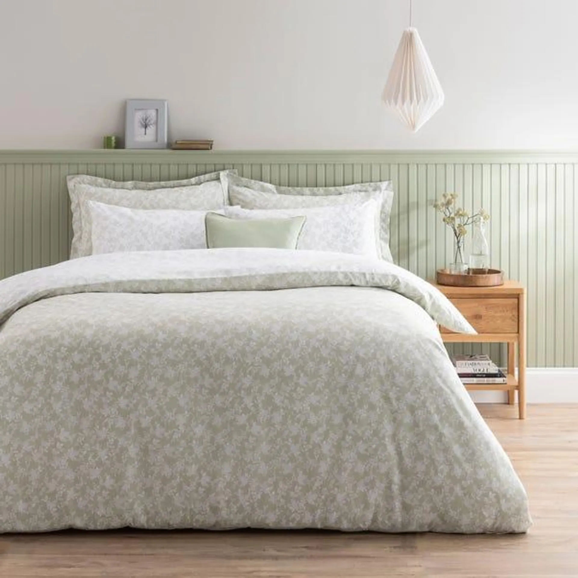 Bexley Floral Sage Duvet Cover and Pillowcase Set