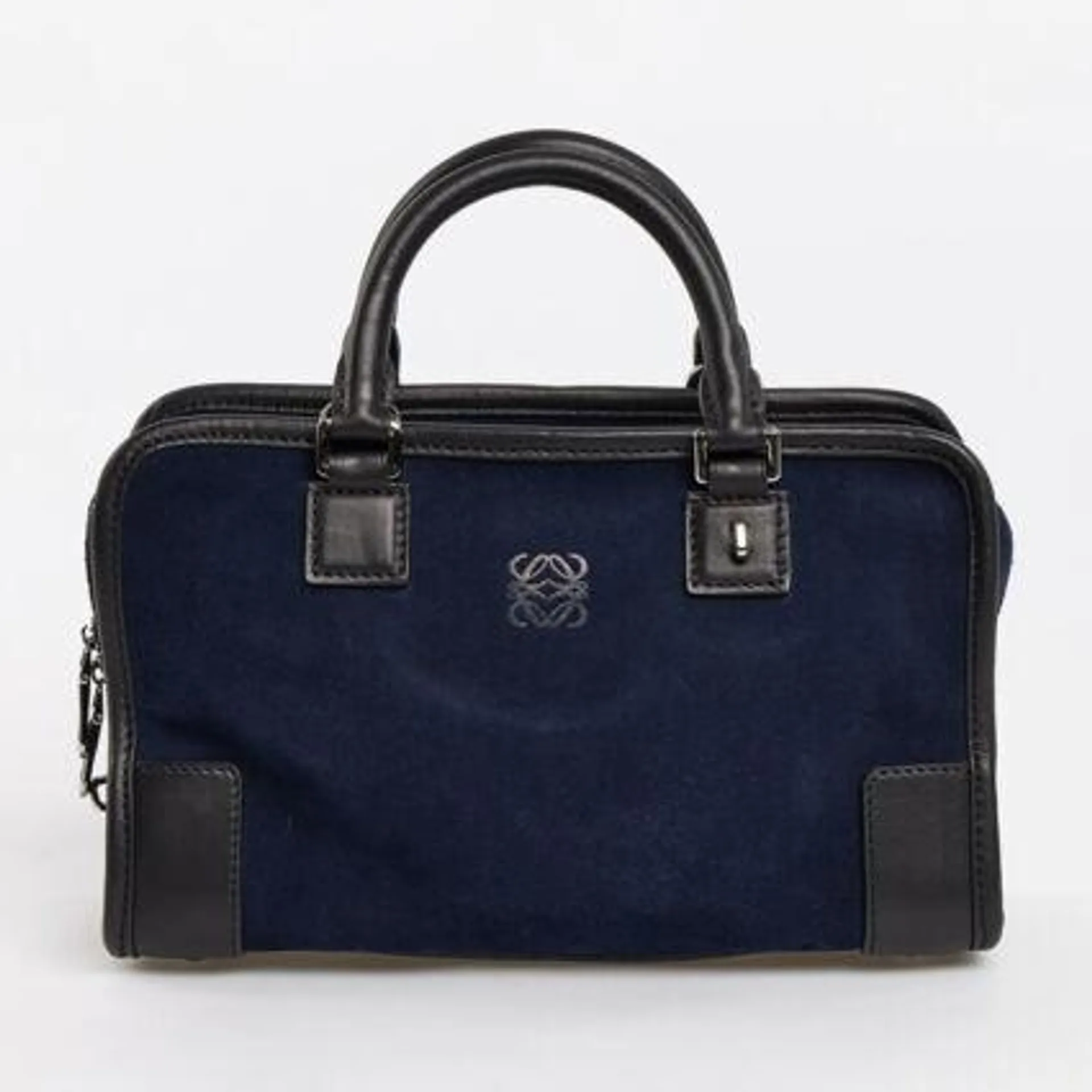 Navy & Black Pre-Loved Amazona Bag