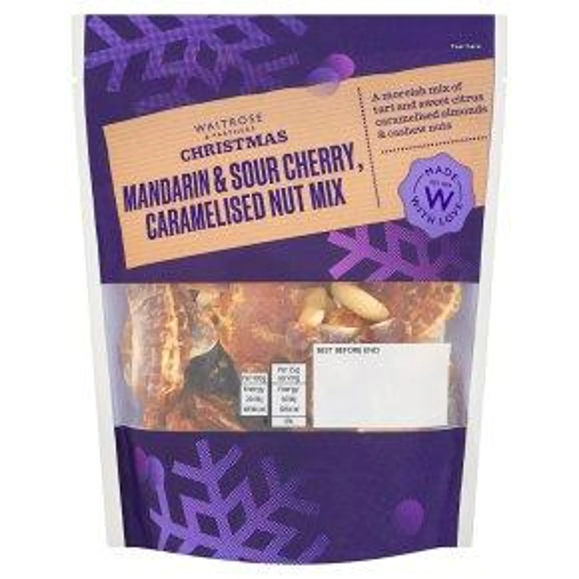 Waitrose Christmas Mandarin & Sour Cherry Nut Mix