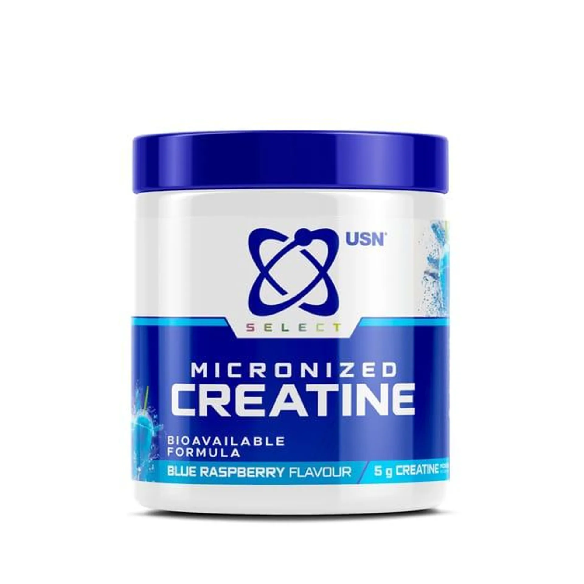 USN Select Micronized Creatine 200g - Blue Raspberry