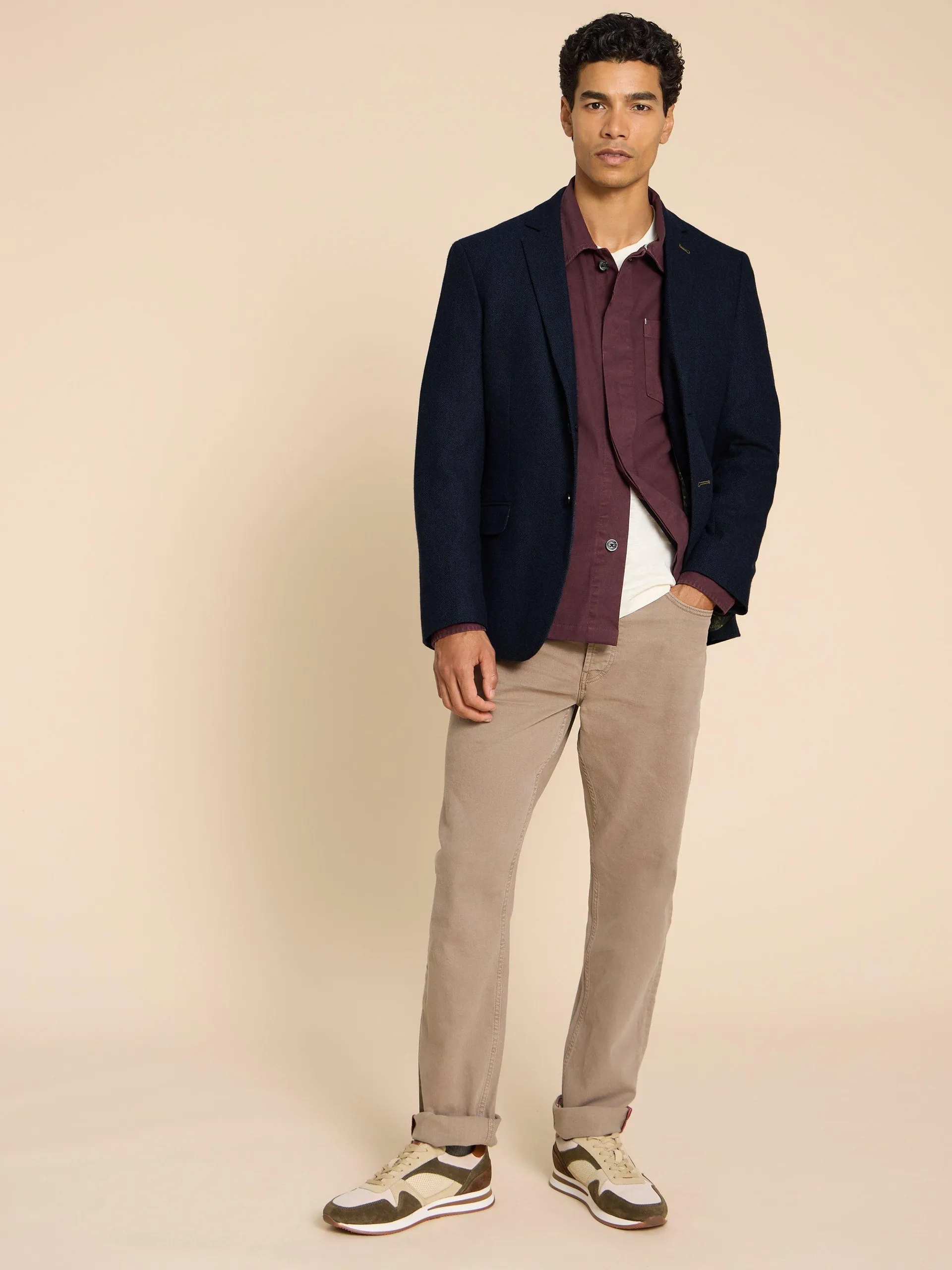 Heath Regular Fit Blazer in DARK NAVY