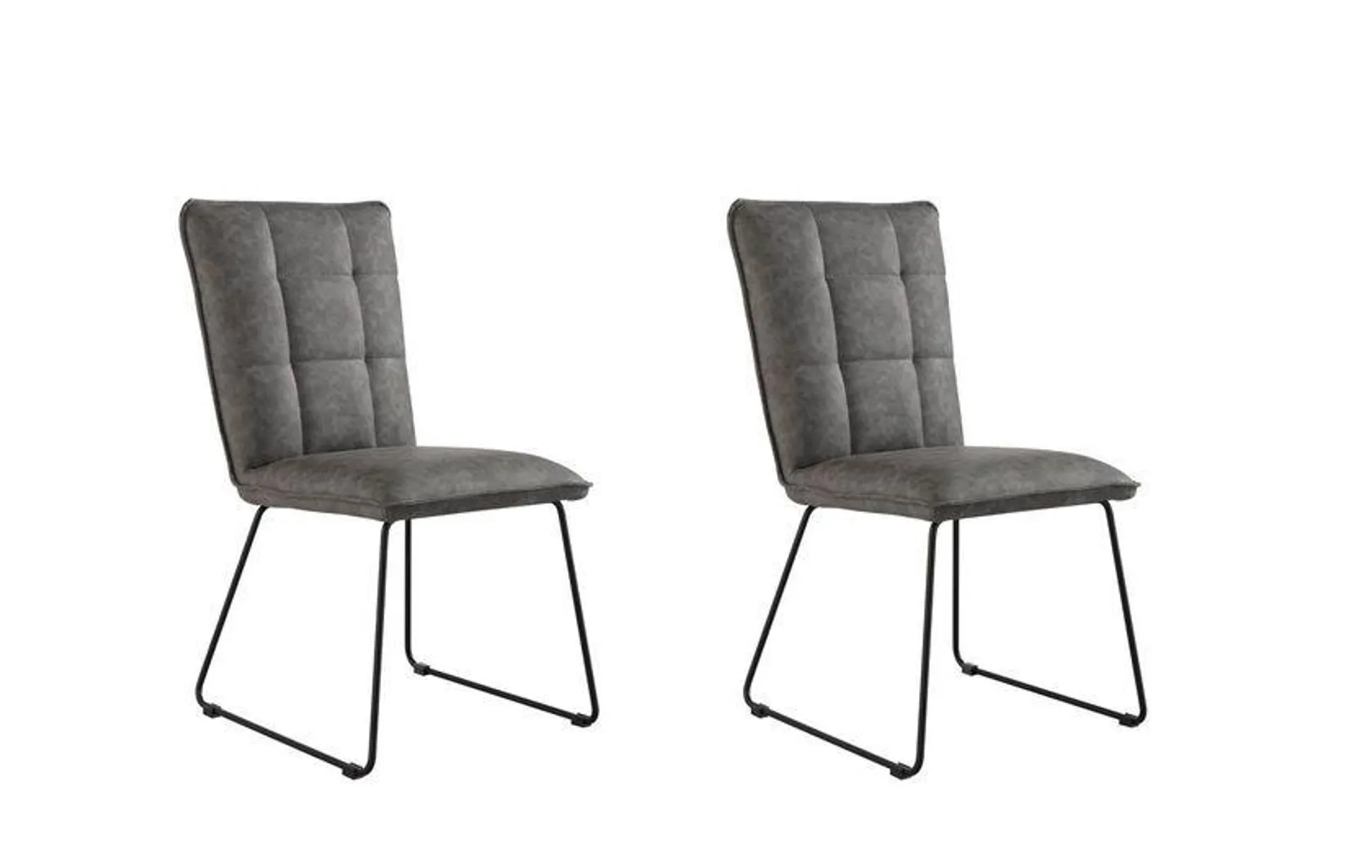 Verona Pair of Grey Dining Chairs