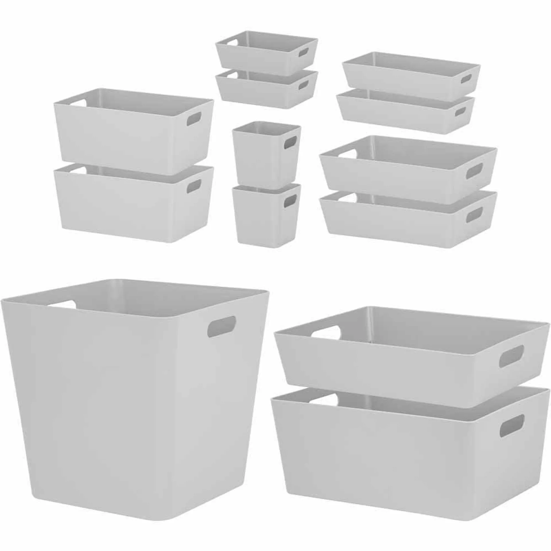 Wham Multisize Grey Studio Basket Set of 13