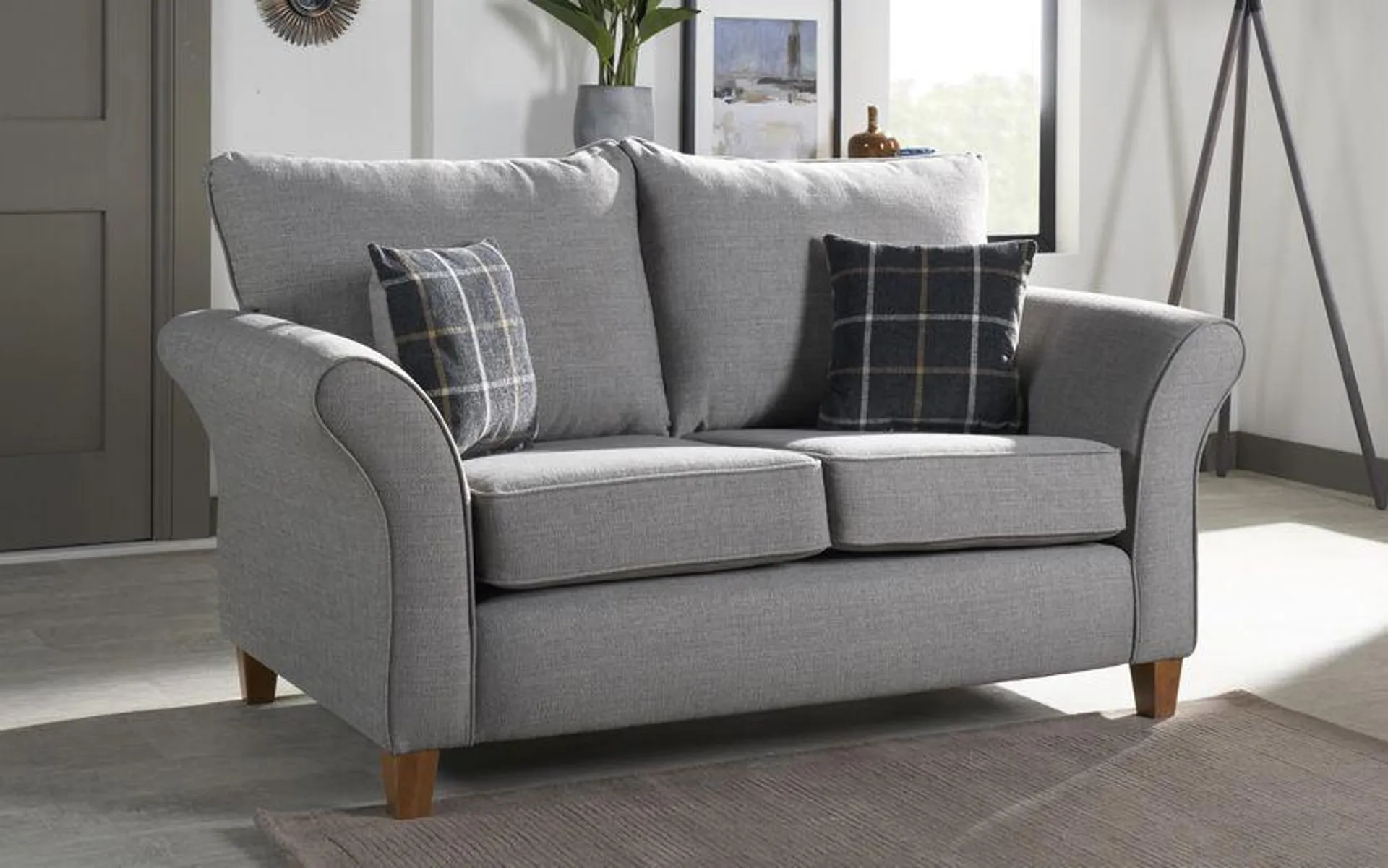Hugo Fabric 2 Seater Standard Back Sofa