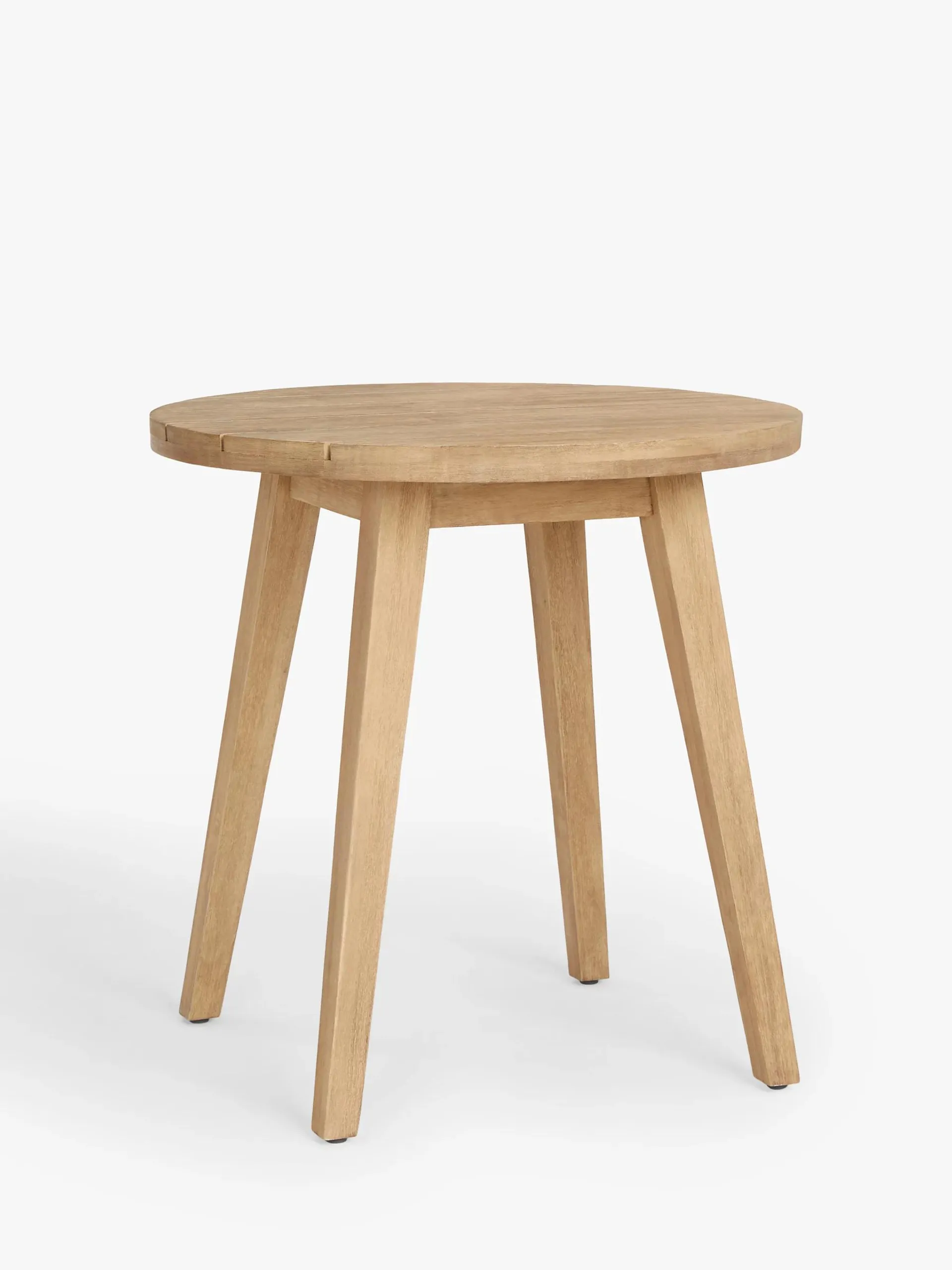 Burford Round Garden Bistro Table, 75cm, FSC-Certified (Acacia Wood), Natural