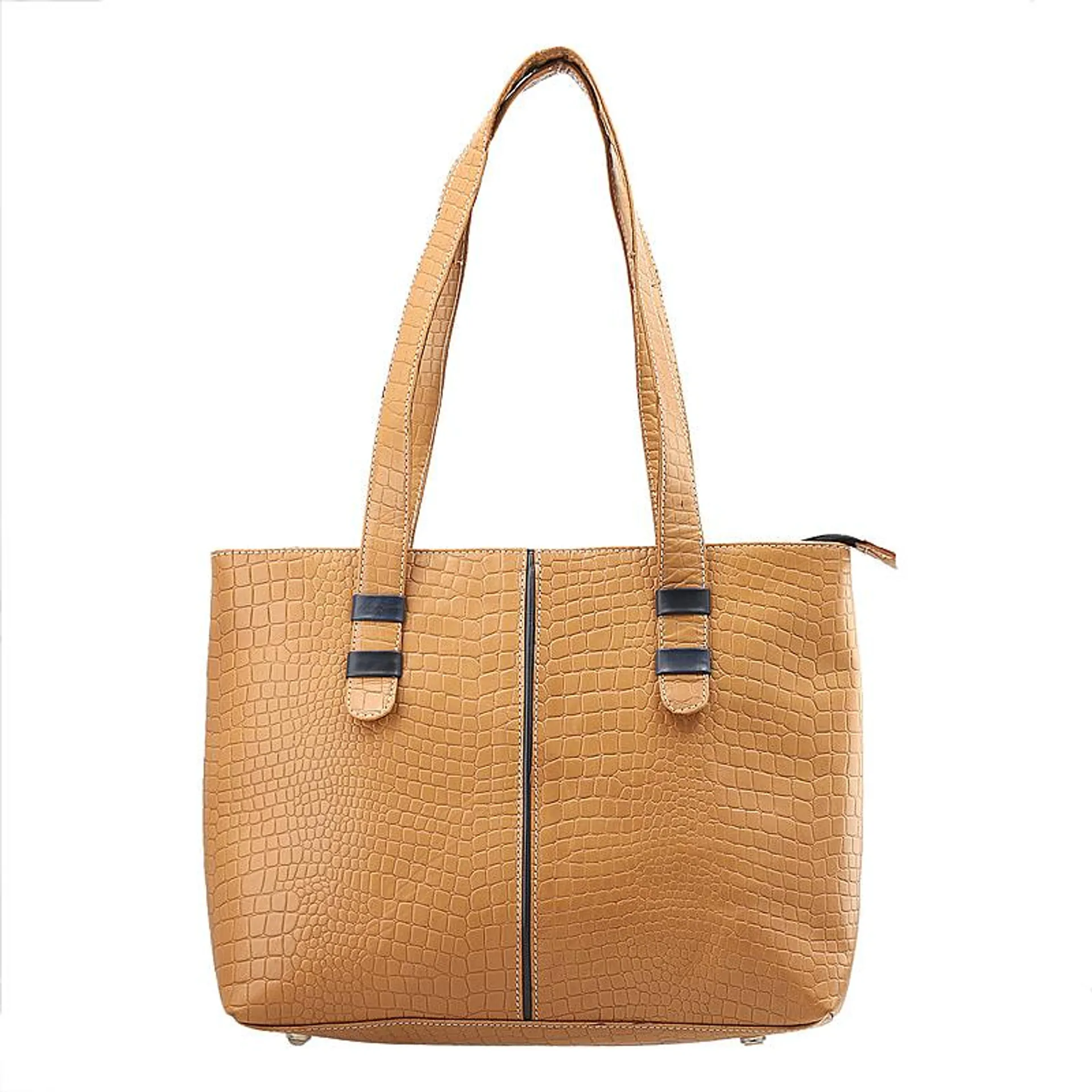 Crocodile Pattern Embossed Tote Bag