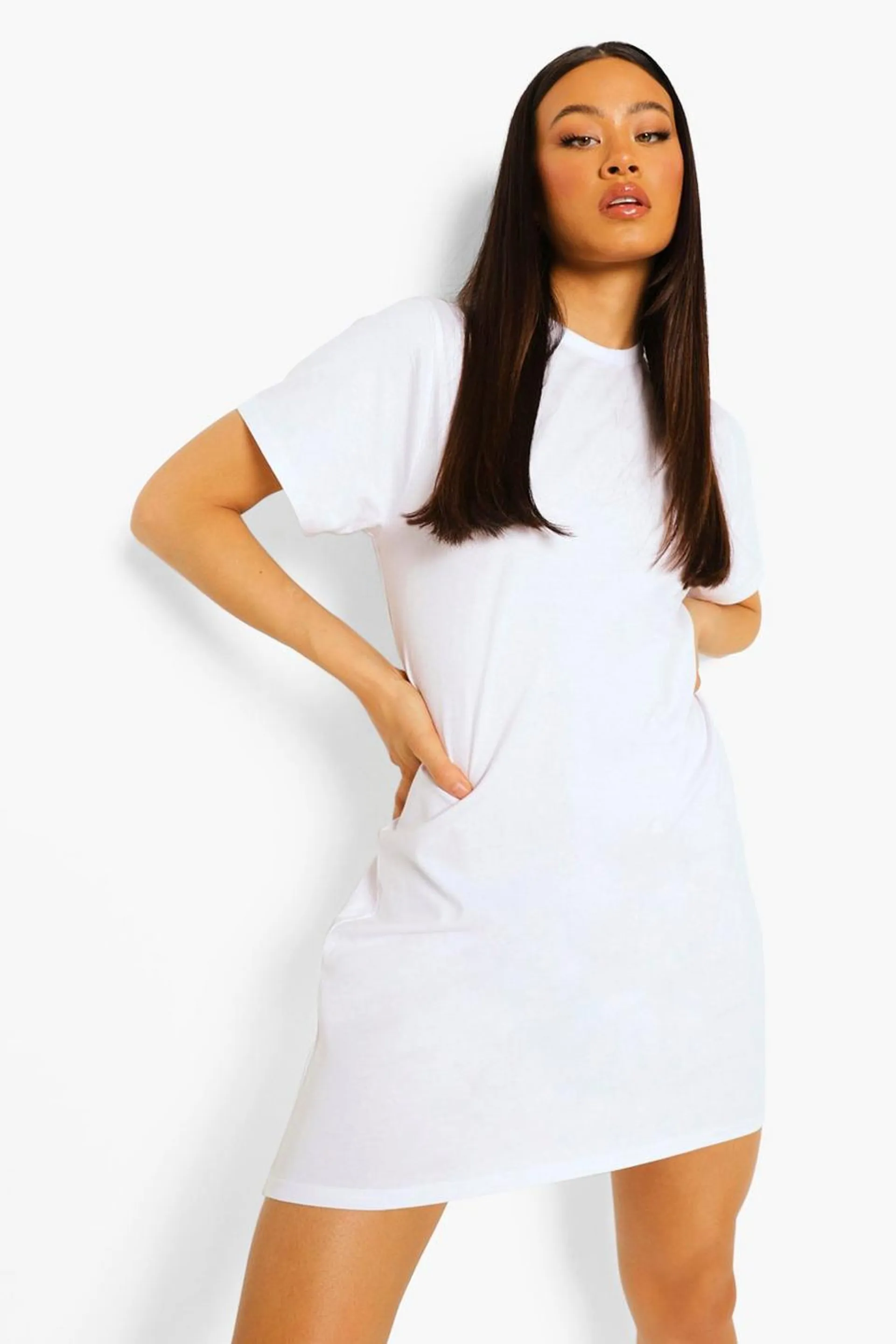 Basic Short Sleeve Mini Dress