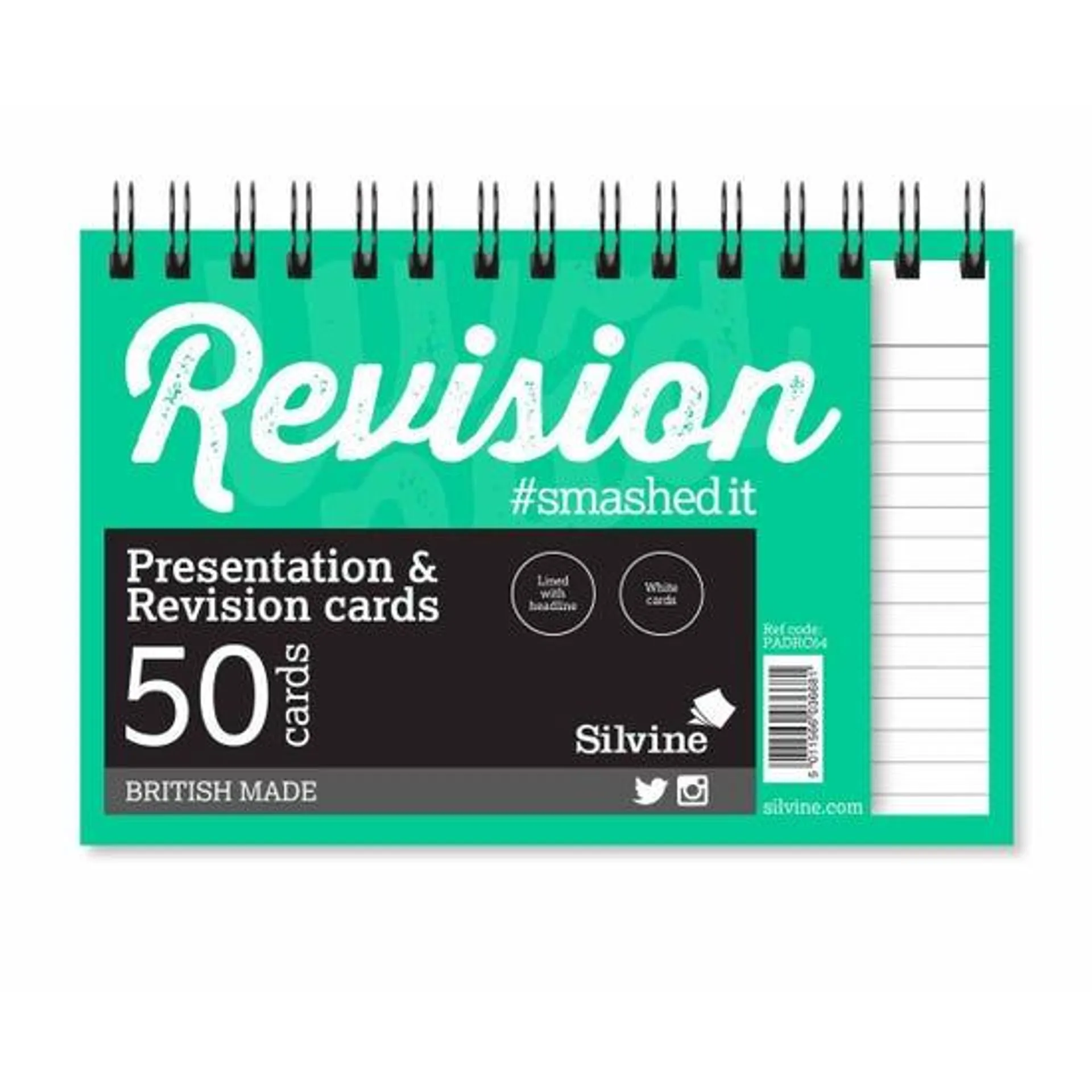 Silvine Revision and Presentation Cards Twire Ruled