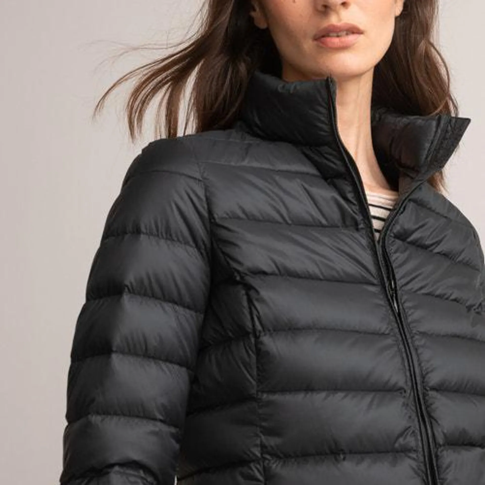 Ultra Lightweight Padded Jacket with High Neck