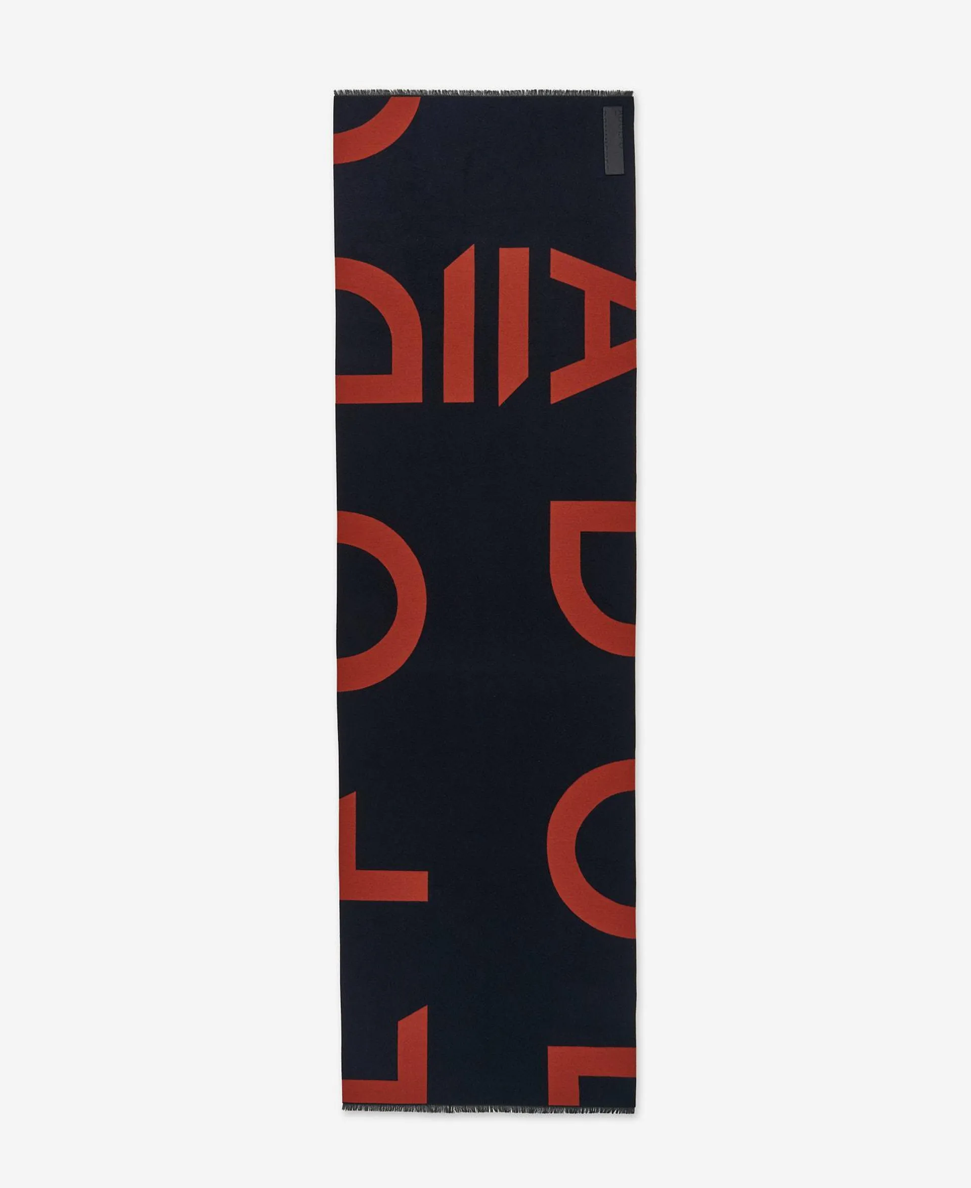 Jacquard maxi logo scarf for women