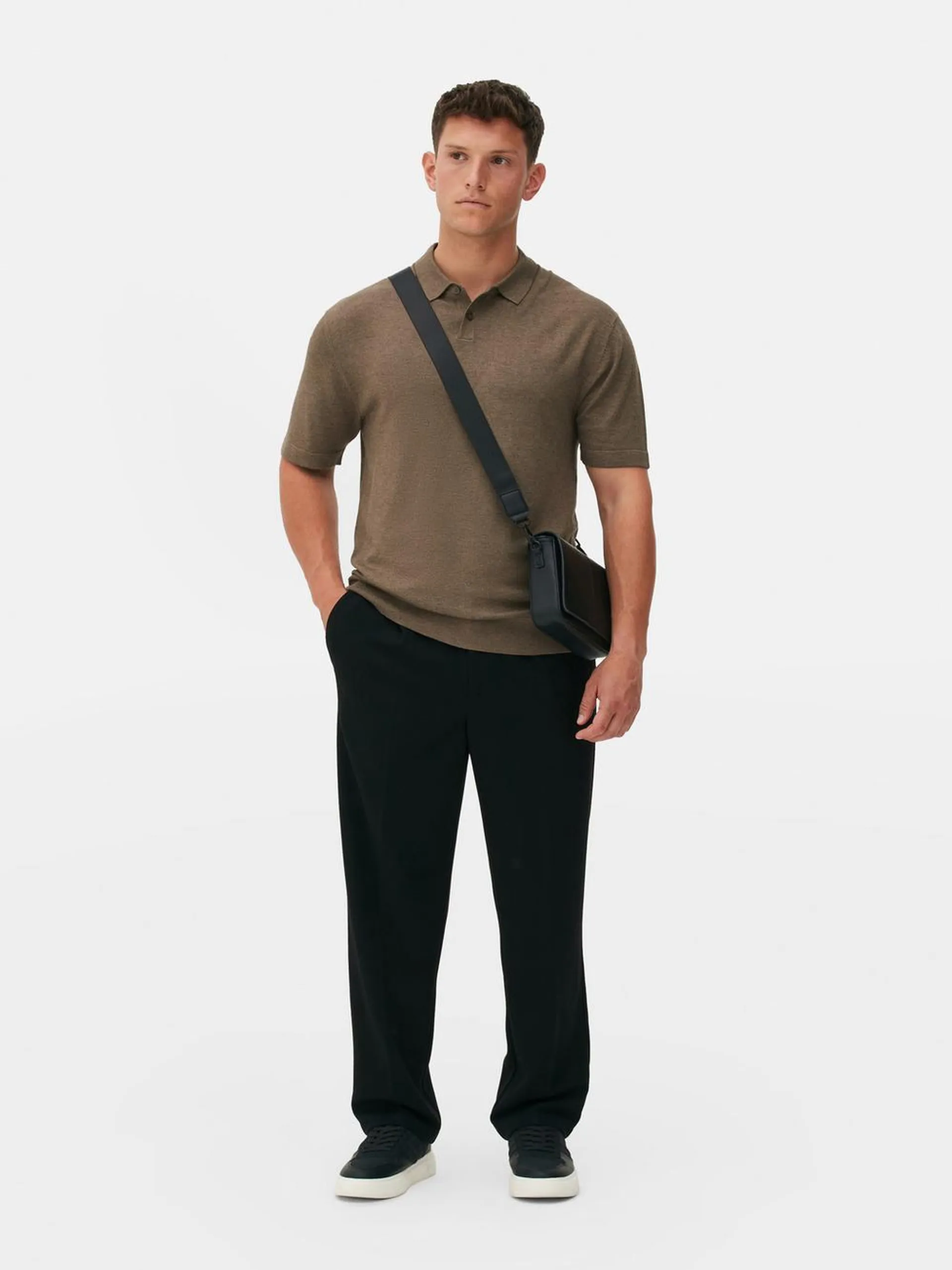 Kem Knitted Short Sleeve Polo Shirt