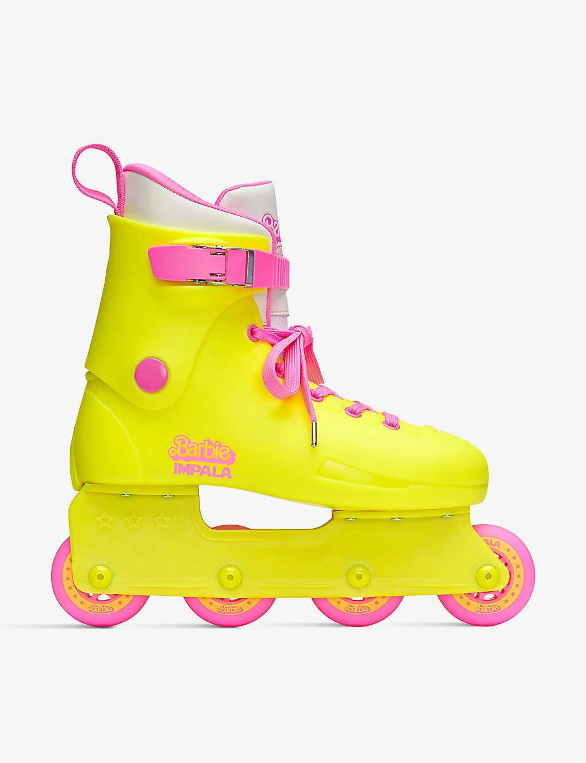 Barbie The Movie x Impala Lightspeed in-line roller skates UK 2