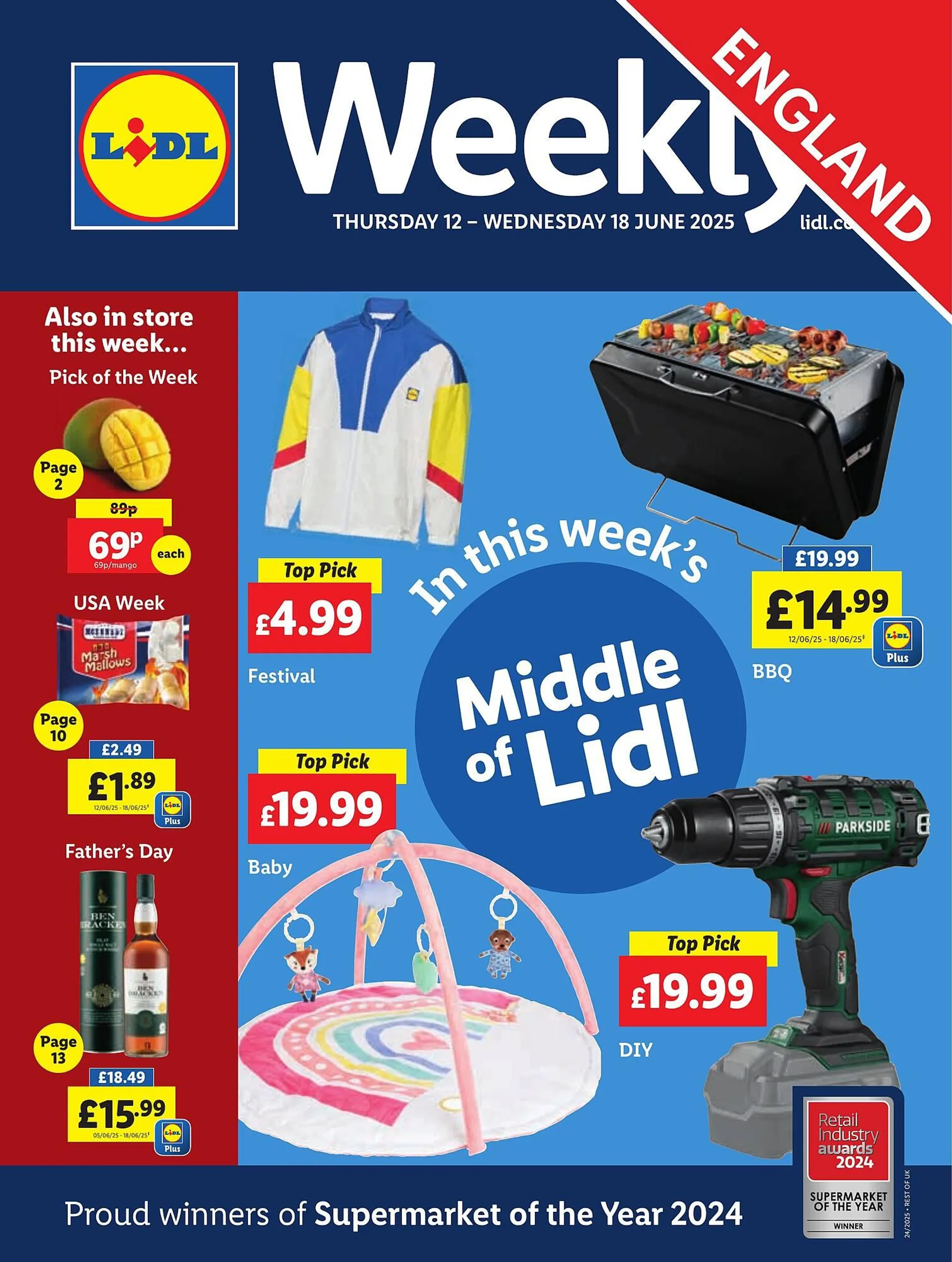 Lidl leaflet from 12 June to 18 June 2025 - Catalogue Page 1