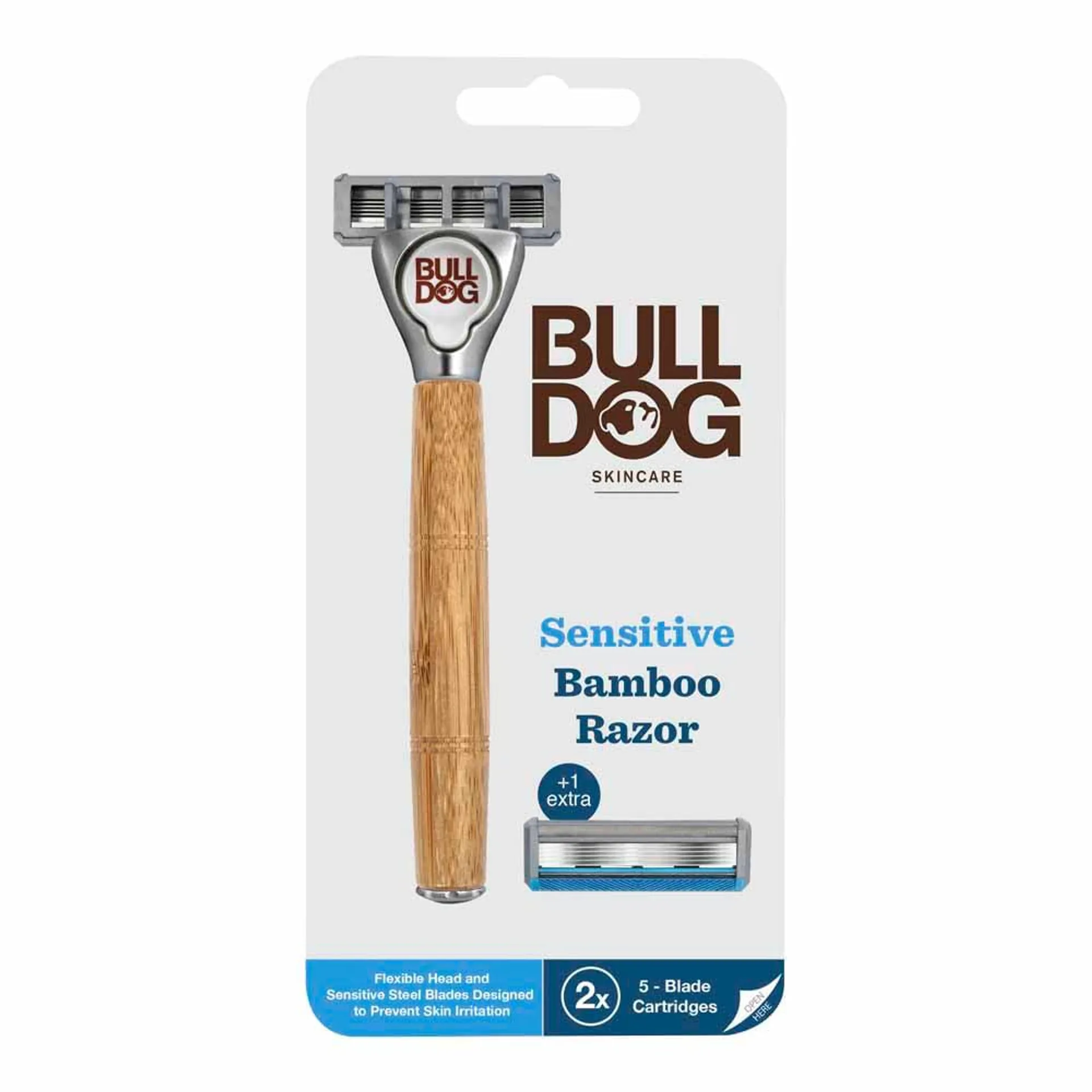 Bulldog Sensitive Bamboo Razor + 1 Blade