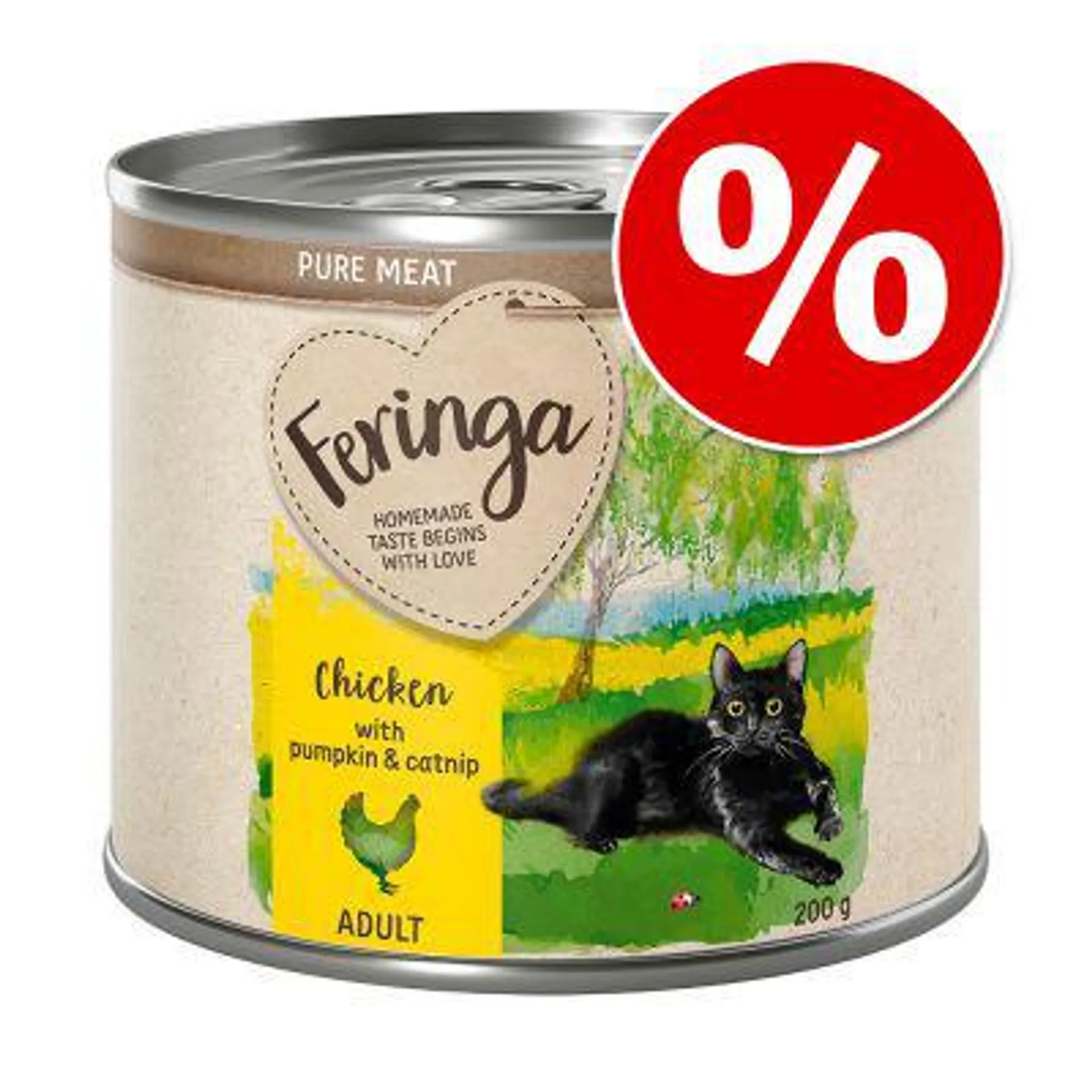 12 x 200g Feringa Pure Meat Menu Wet Cat Food - Special Price!*